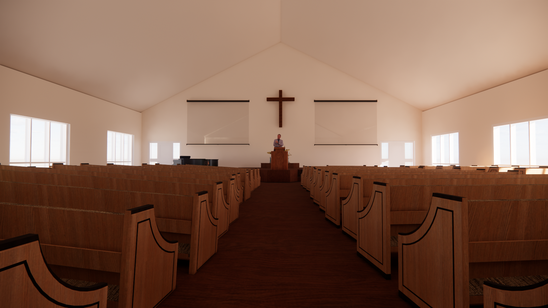 Church chapel; Created using Enscape & Sketchup