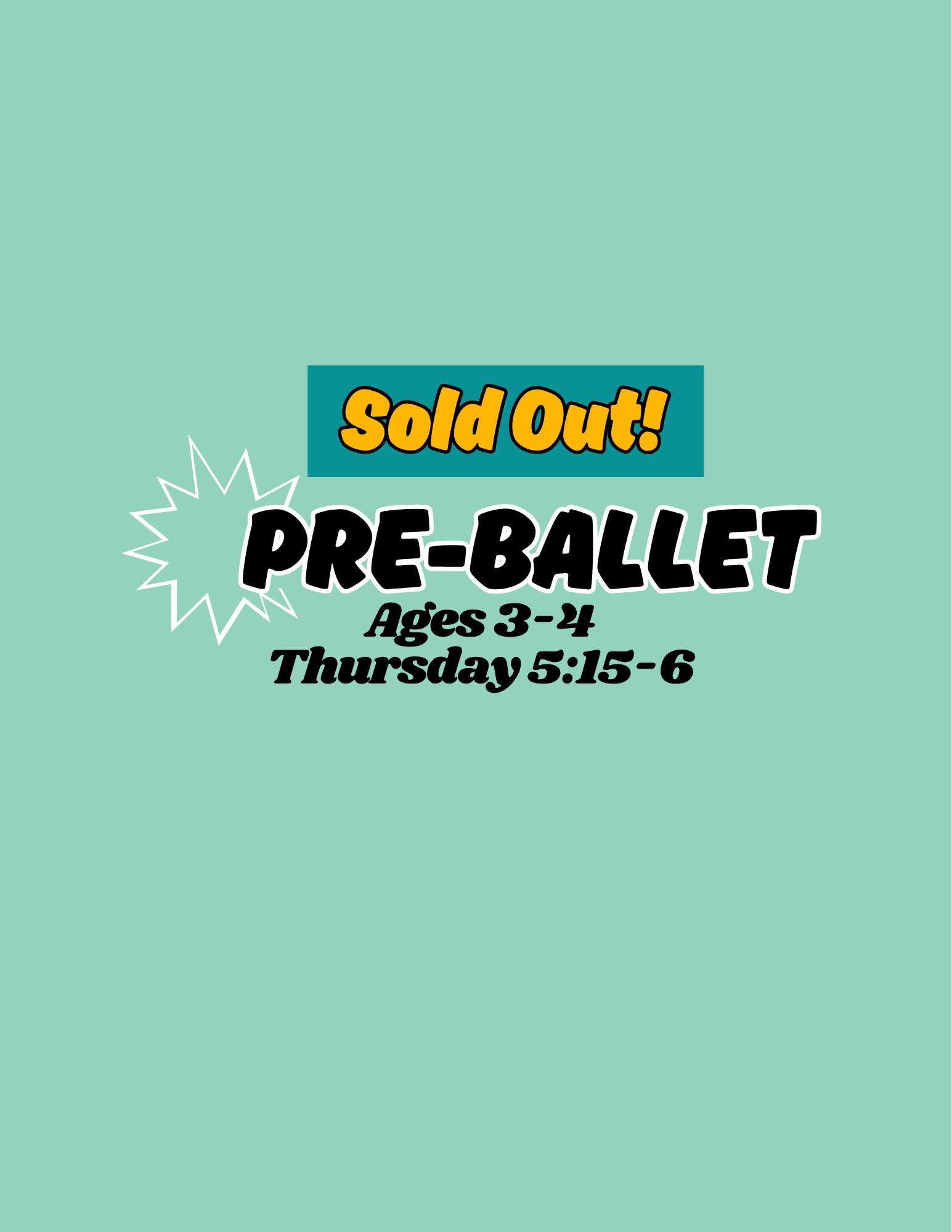 Pre-Ballet Maplewood (Ages 3-4) - Thursdays 5:15-6pm