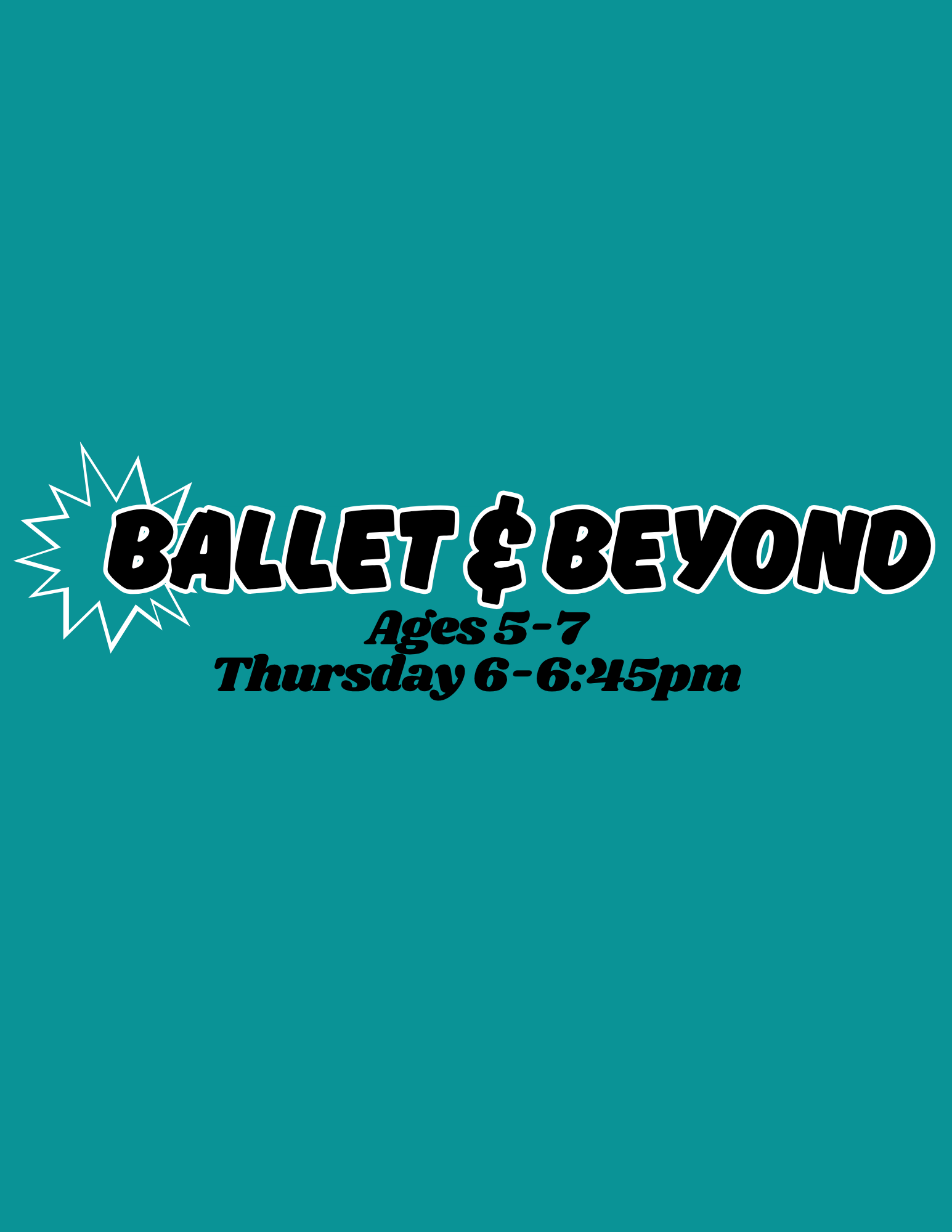 Ballet & Beyond Maplewood (ages 5-7) - Thursdays 6-6:45pm