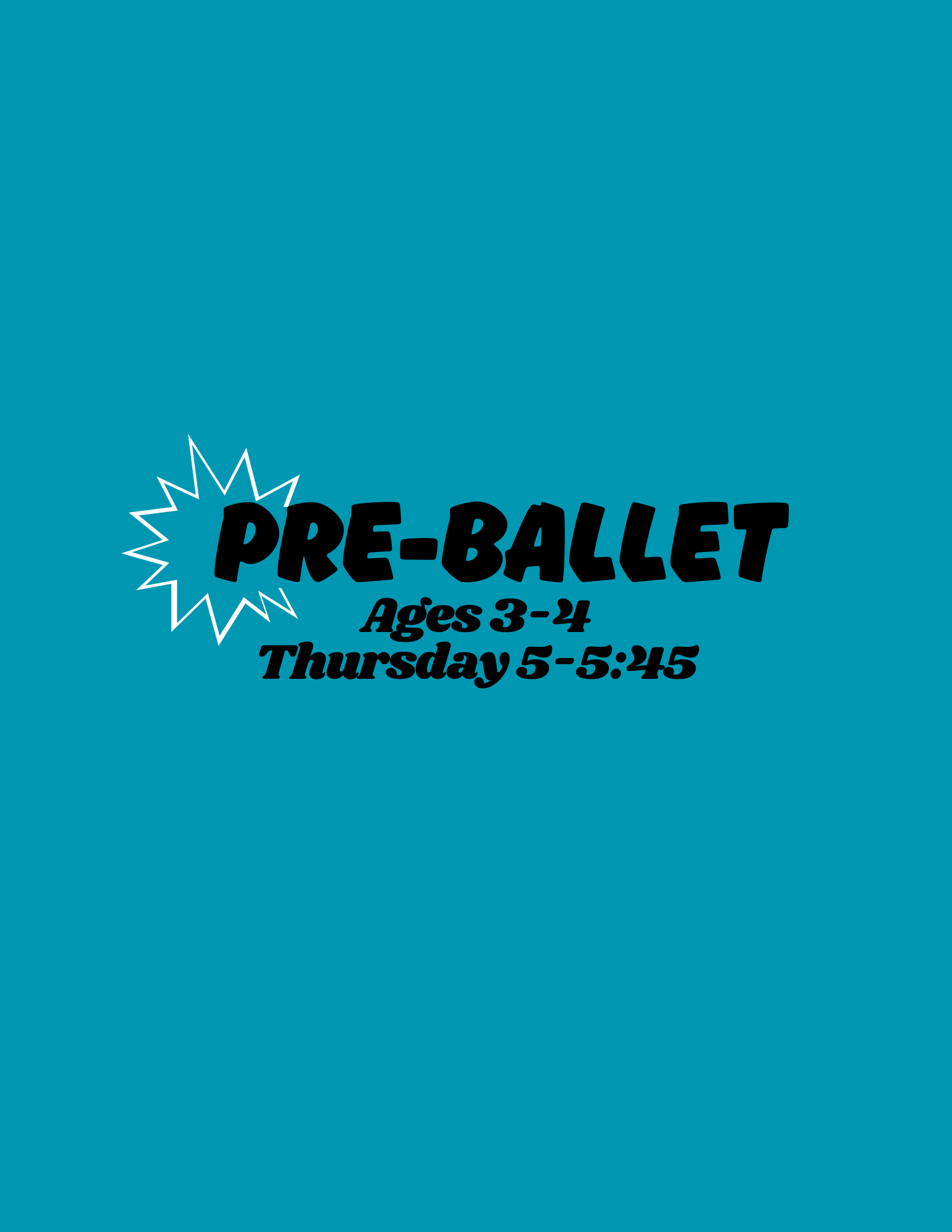 Pre-Ballet Maplewood (Ages 3-4) - Thursdays 5-5:45pm