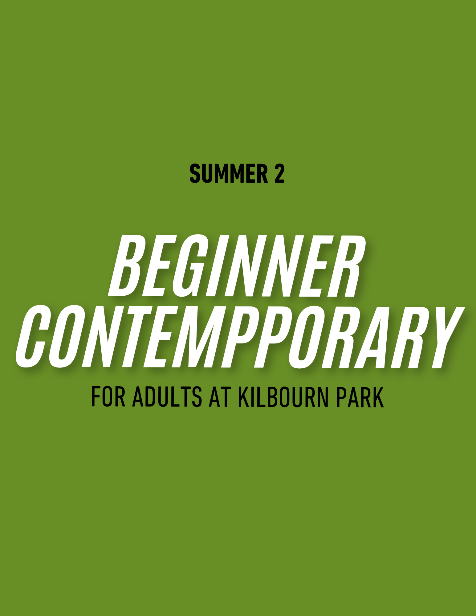 SUMMER 2: Adult Beginner Contemporary Dance - Mondays 6-7pm