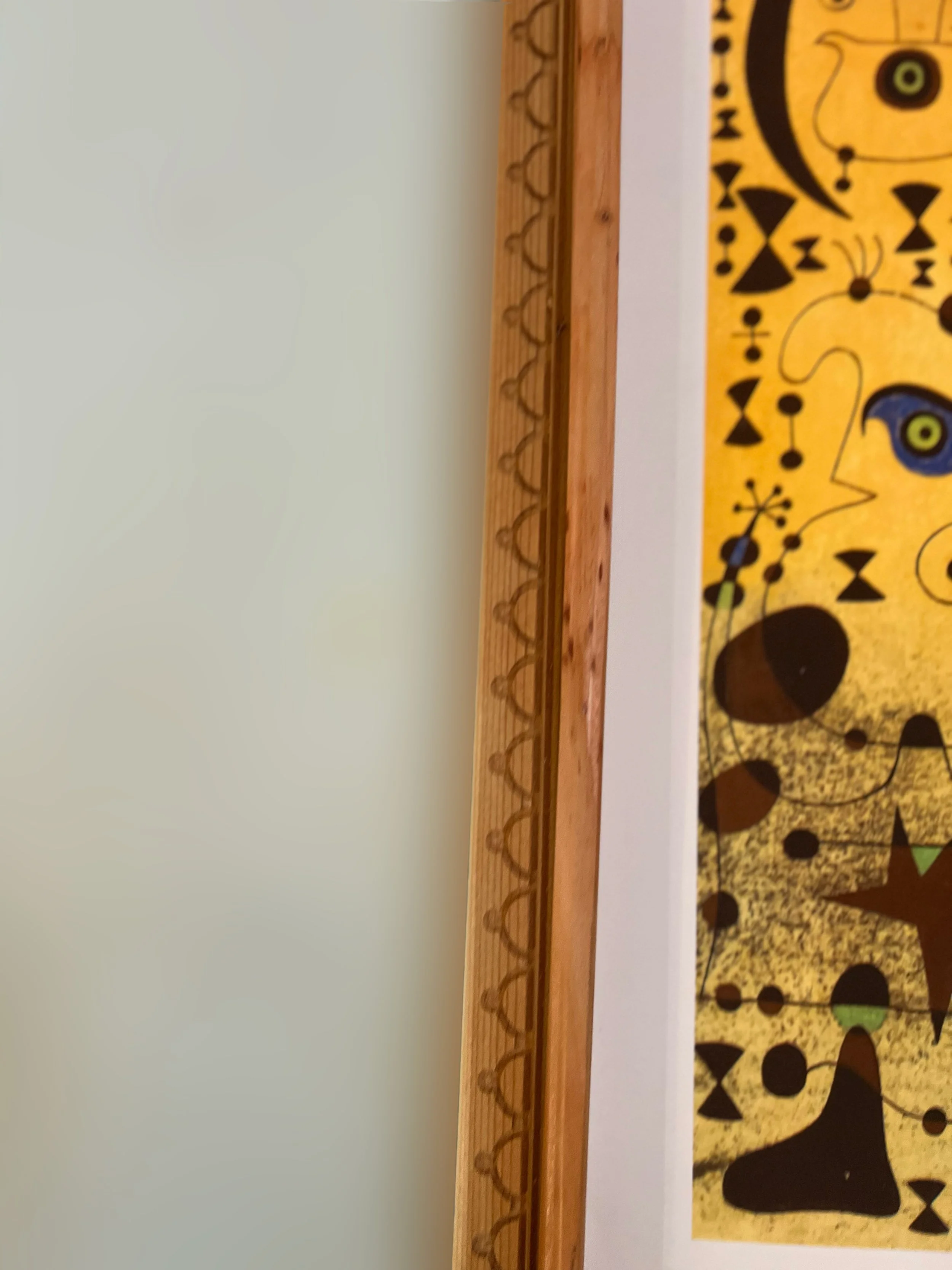 JOAN MIRO リトグラフ　フレーム付き ジョアン・ミロ リトグラフ 4 絵画 抽象画 版画 インテリア