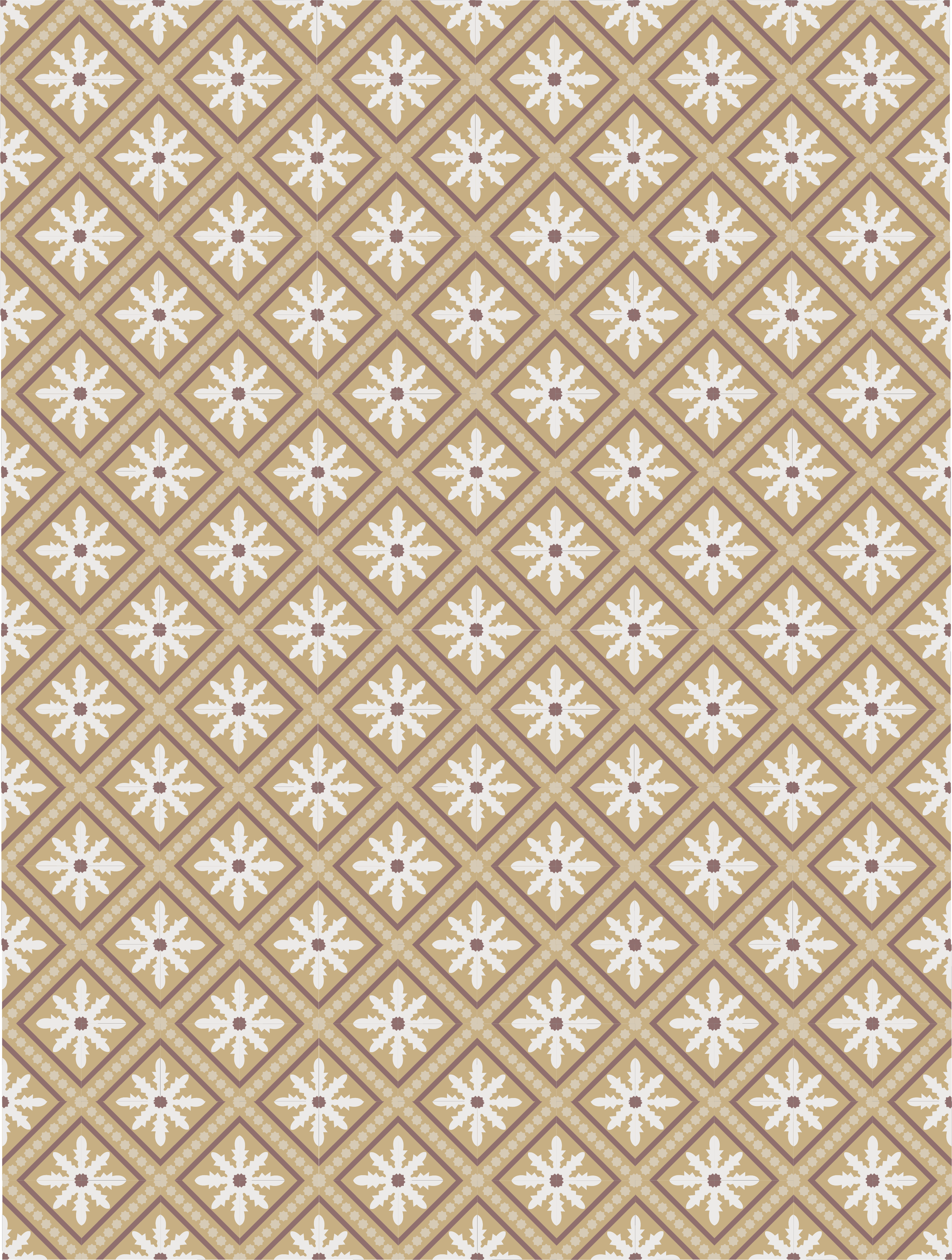 Decorative interior of a restaurant or cafe with green patterned walls, framed art, hanging lights, and neatly set tables with vases and napkins near a large window.