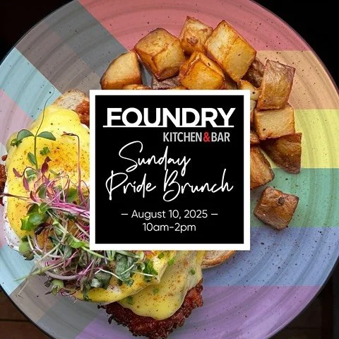 Join us at @foundrykitchen at @thesecondwedge for an unforgettable Pride Brunch on Sunday, August 10th, from 10 AM to 2 PM! 

Celebrate the joy of Pride with delicious food, good company, and great memories. Whether you&rsquo;re reminiscing about Uxb