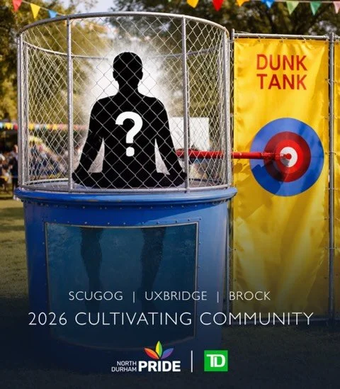 Take the plunge for Pride! 💦

North Durham Pride is inviting community members to sign up for our Dunk Tank at the Pride Country Festival on Saturday, June 20 from 9am&ndash;5pm at Palmer Park.

Pick a time slot and encourage your friends and family