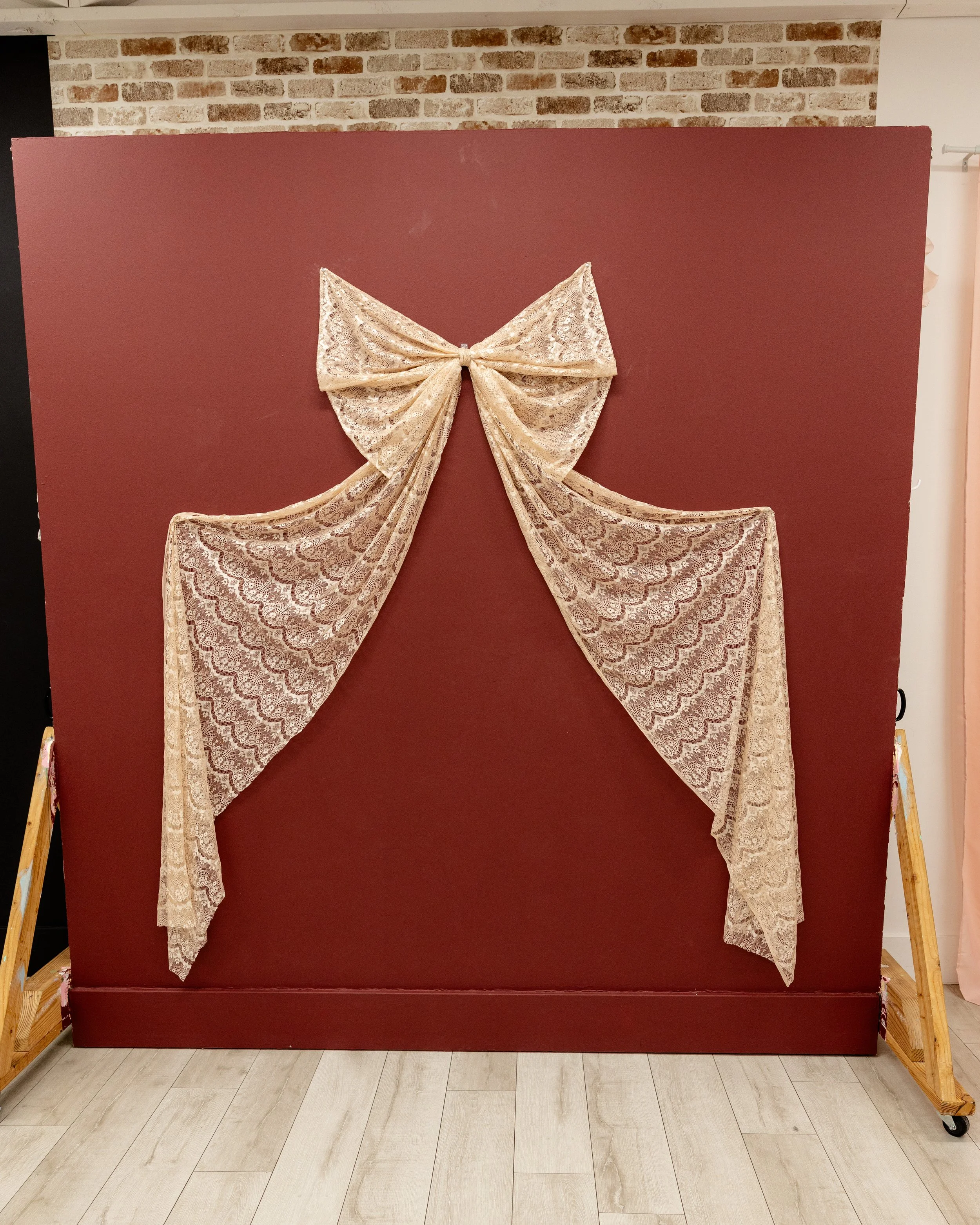 Our seasonal backdrop options in Studio A allow photographers to create themed sessions without investing in permanent sets. This elegant statement backdrop is perfect for Mothers Day minis, motherhood sessions, holiday portraits, or boutique style b