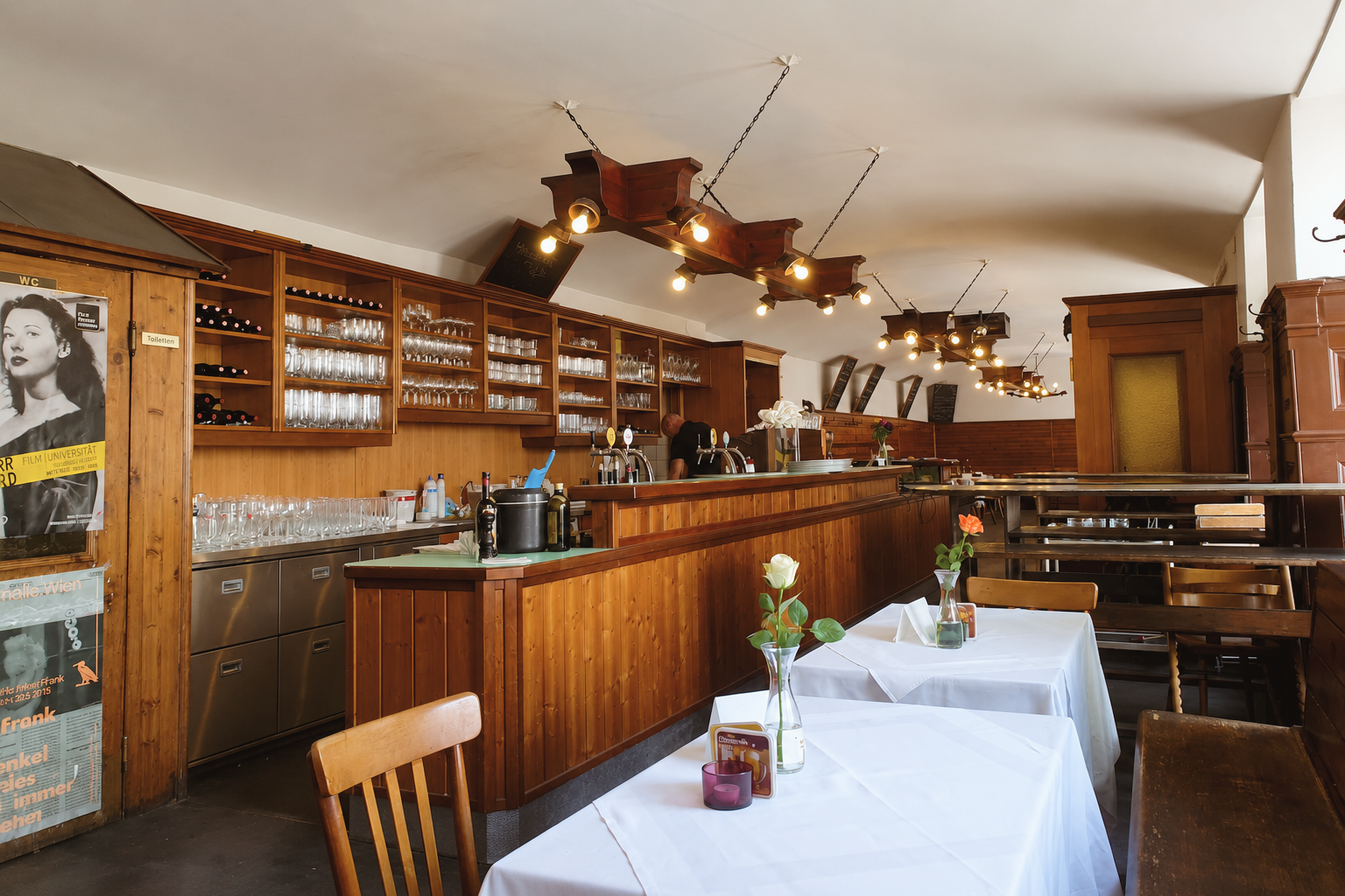 Traditional Viennese Beisl interior showcasing the warm atmosphere of classic Austrian dining