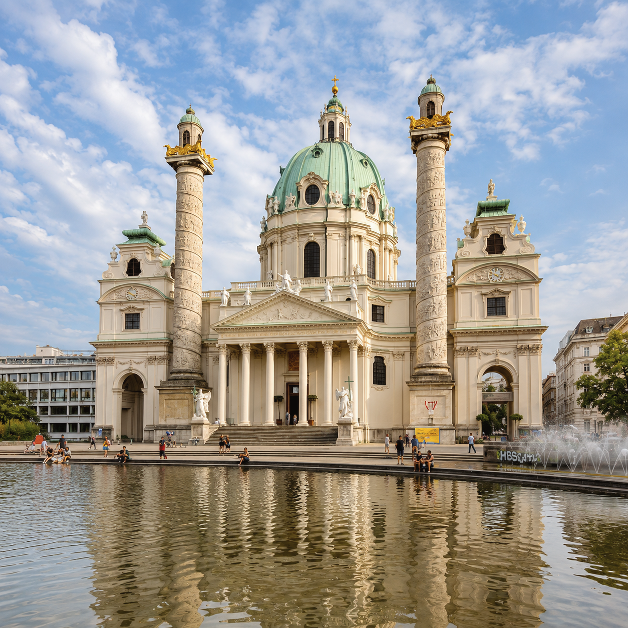 Karlskirche, also known as St. Charles Church, in Vienna’s Wieden district