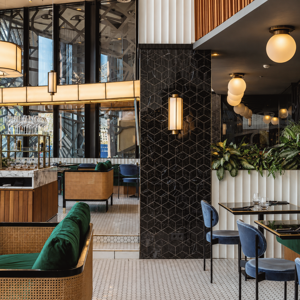 Hotel Clark Budapest in Hungary, featuring contemporary luxury interiors and a landmark location beside the Chain Bridge overlooking the Danube.
