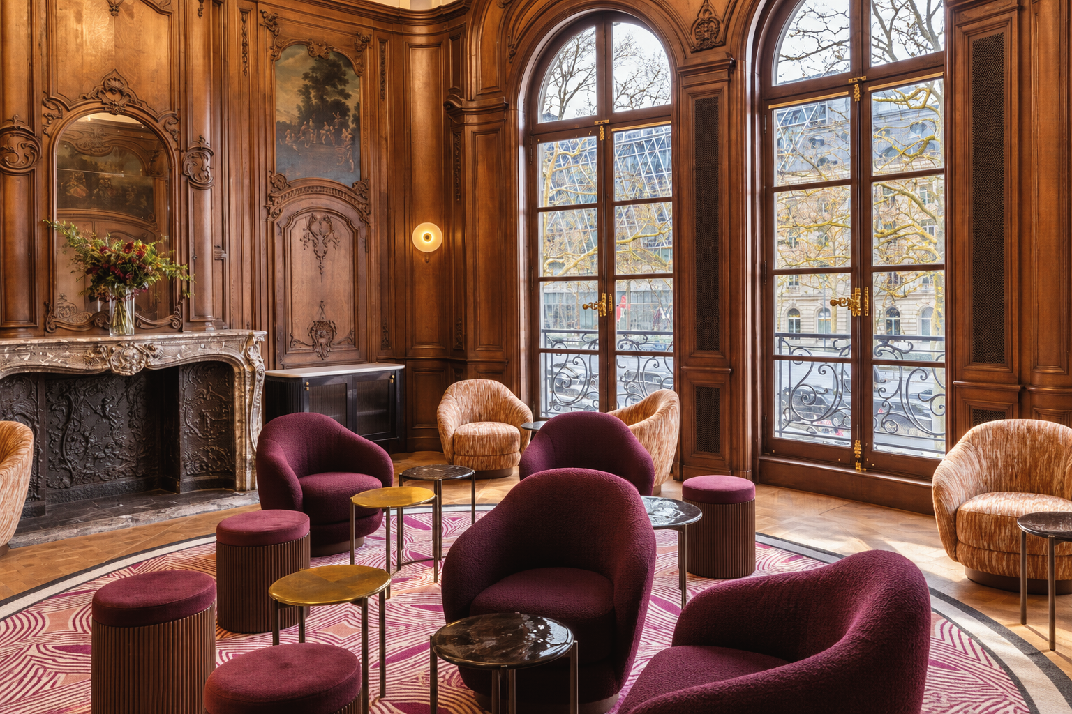 Elegant design at Faubourg 21, a luxury boutique hotel in Brussels