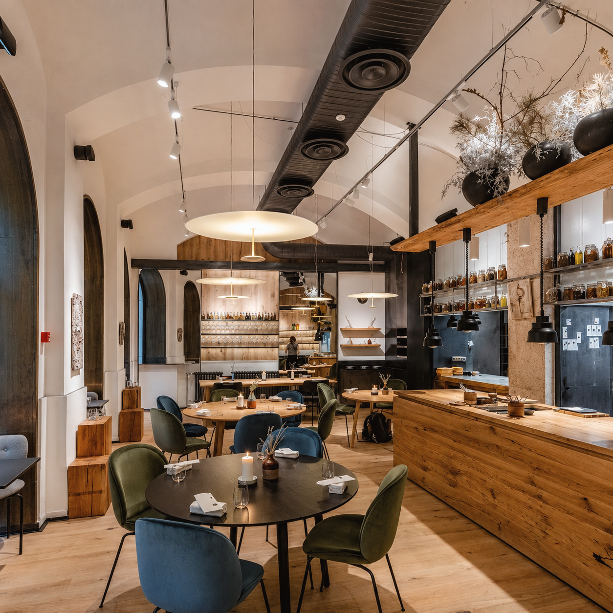 Salt restaurant in Budapest, Hungary, featuring contemporary Hungarian cuisine inspired by local farms, foraged ingredients, and traditional preservation techniques.