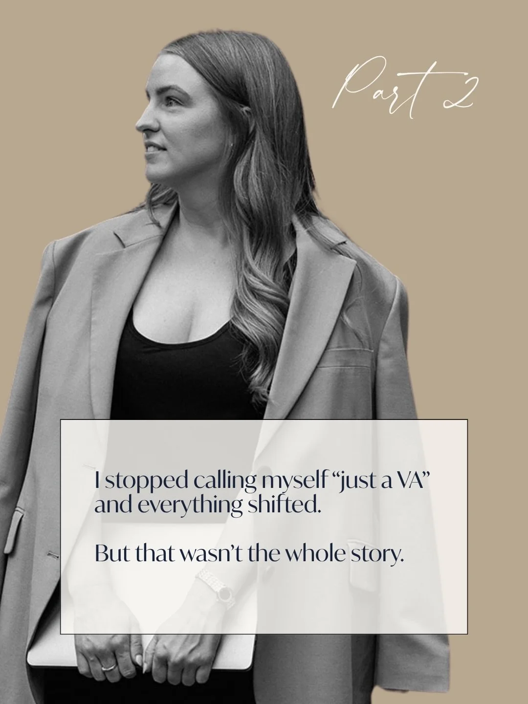 I stopped calling myself &ldquo;just a&hellip;&rdquo; and everything shifted. But that wasn&rsquo;t the whole story.

Even after I dropped the &ldquo;just,&rdquo; I was still bouncing between titles that didn&rsquo;t quite fit. We offered VA services