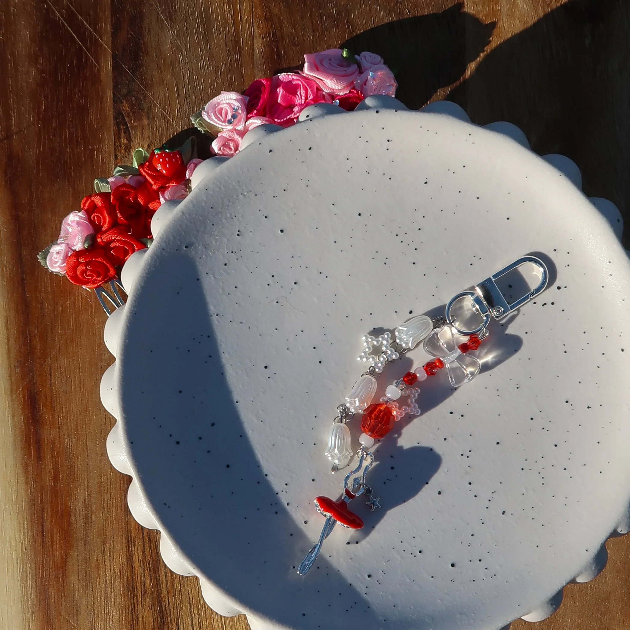 Claret Double Keychain