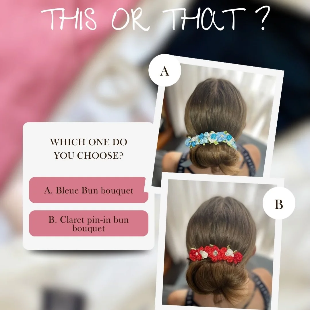 If you had to choose just one&hellip;
Bleue or Claret? 💐
Comment below &mdash; dancers, parents, we want your vote 🩰