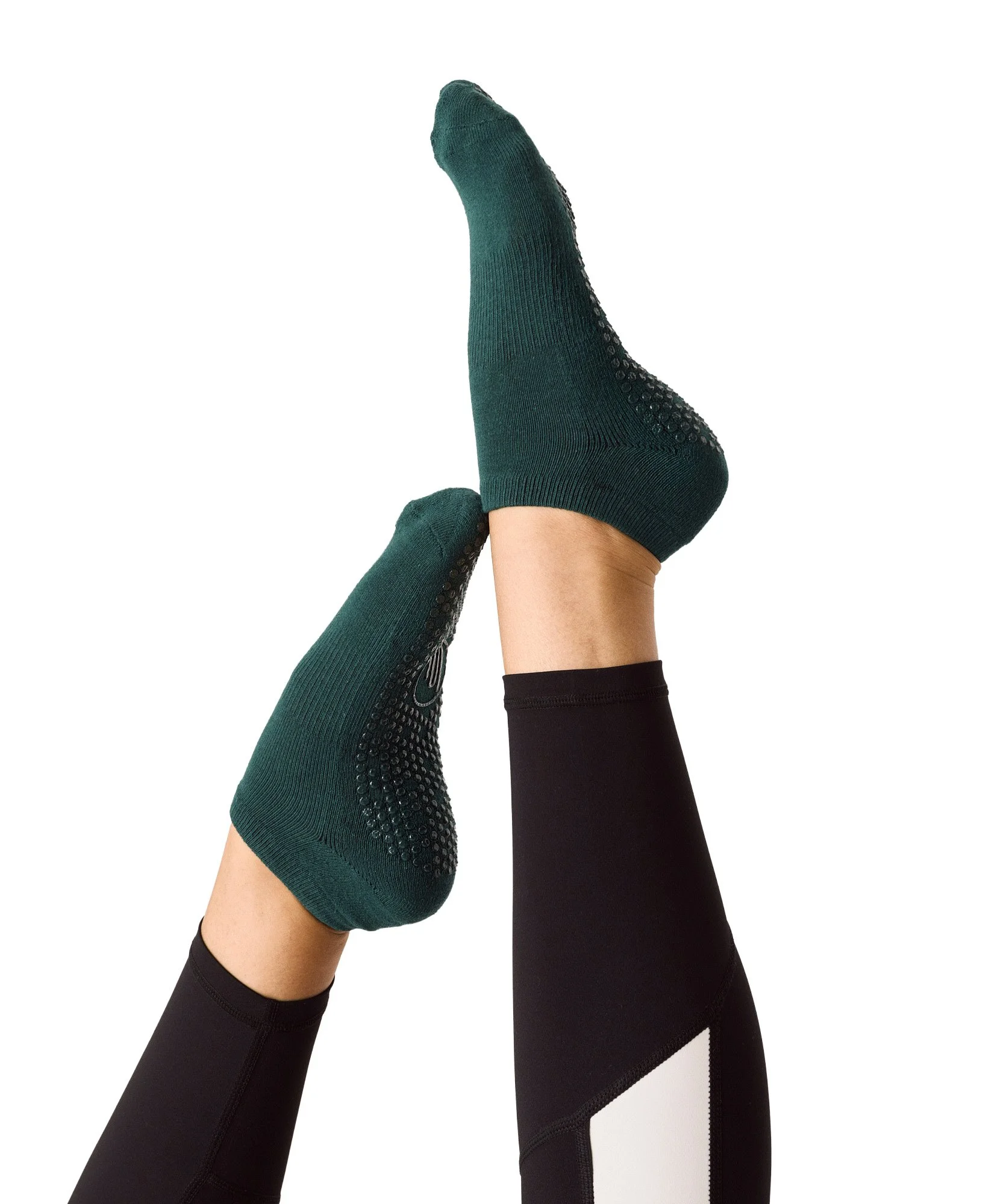 MoveActive Low Rise Grip Socks - Forest Green