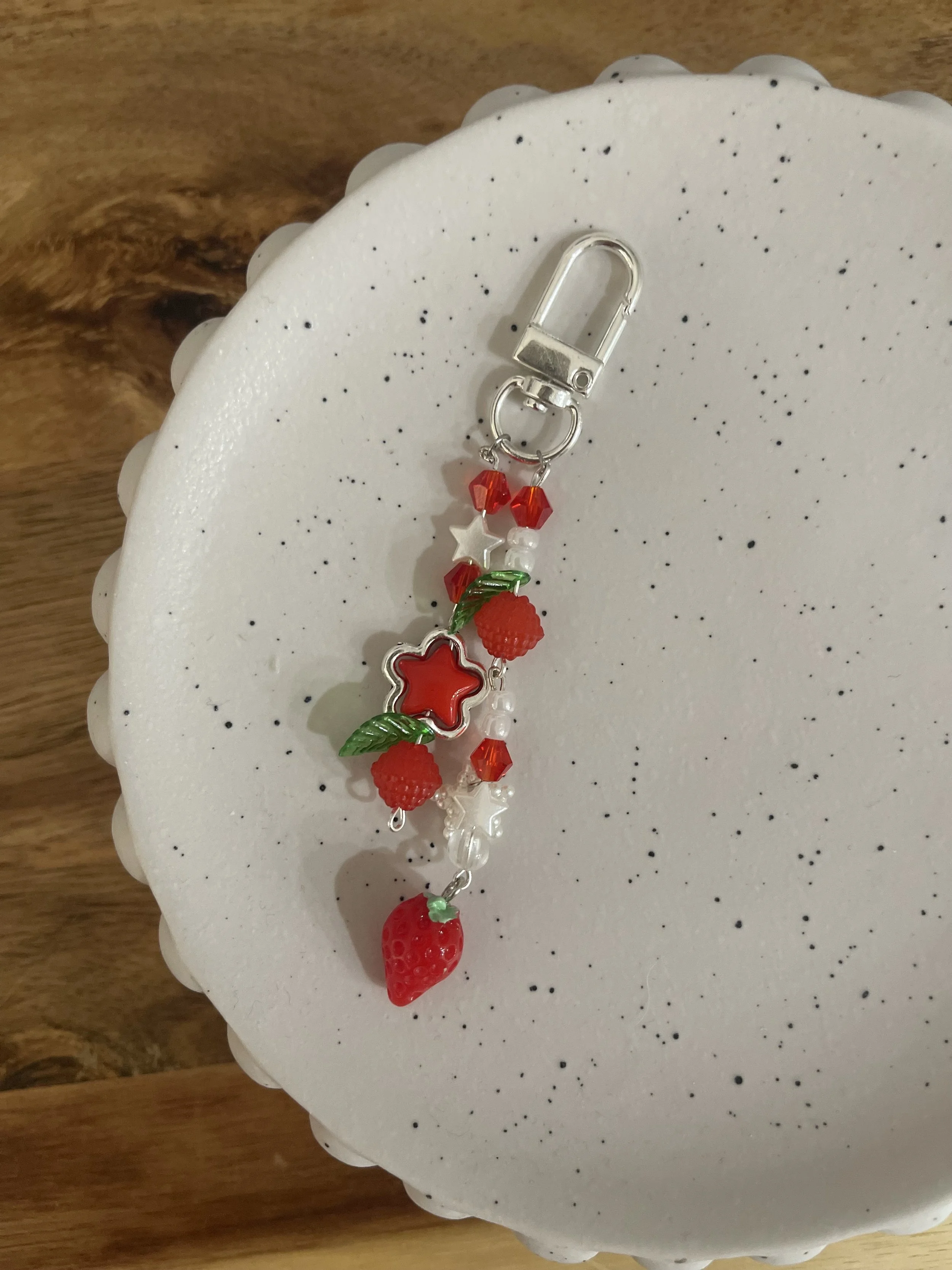 Fraise Double Keychain