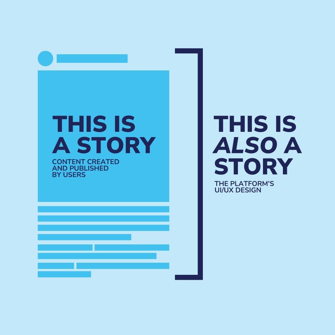 Did you know that storytelling plays a HUGE role in social media?

I&rsquo;m not just talking about content - sure, creators tell a lot of stories with the intent to either entertain us or try to sell us something.

But the UI/UX design of social med