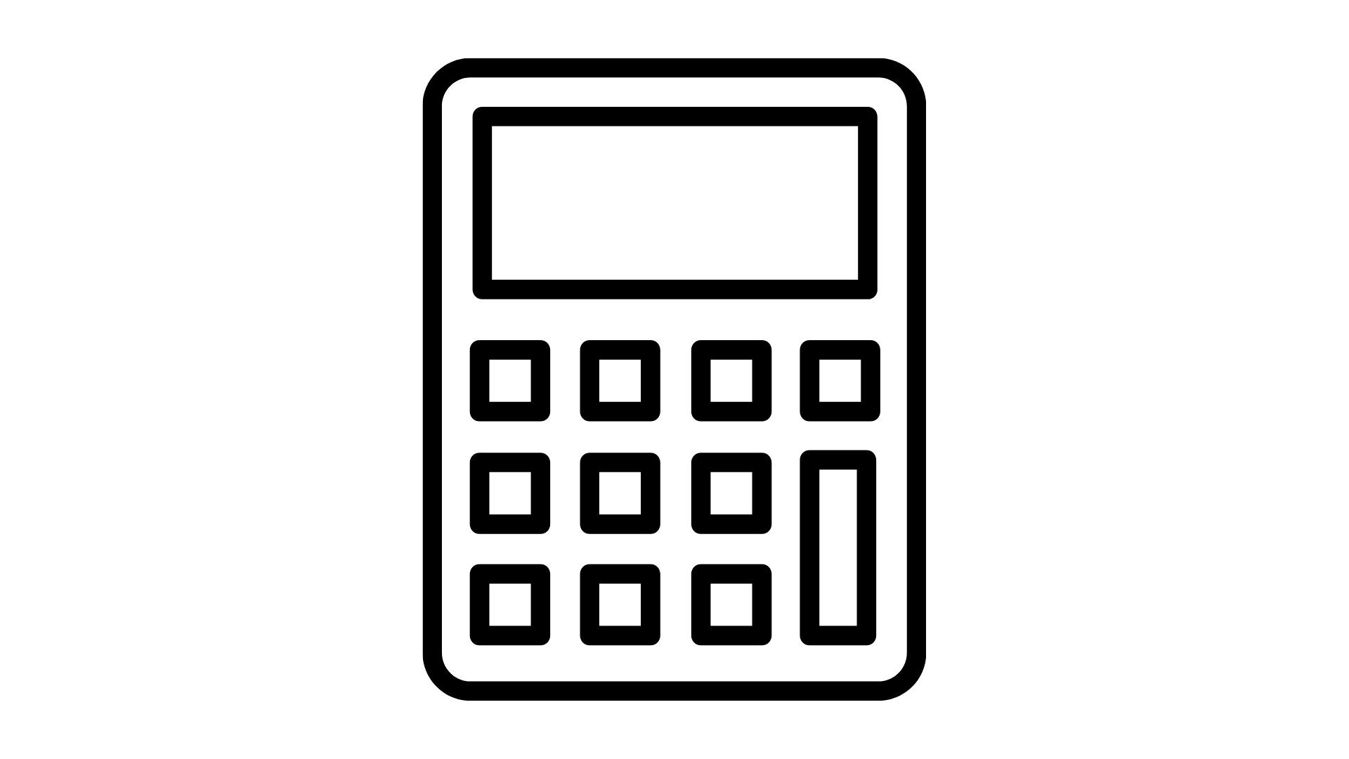 Geometric drawing of an outline square with sections divided by vertical, horizontal, and diagonal lines.