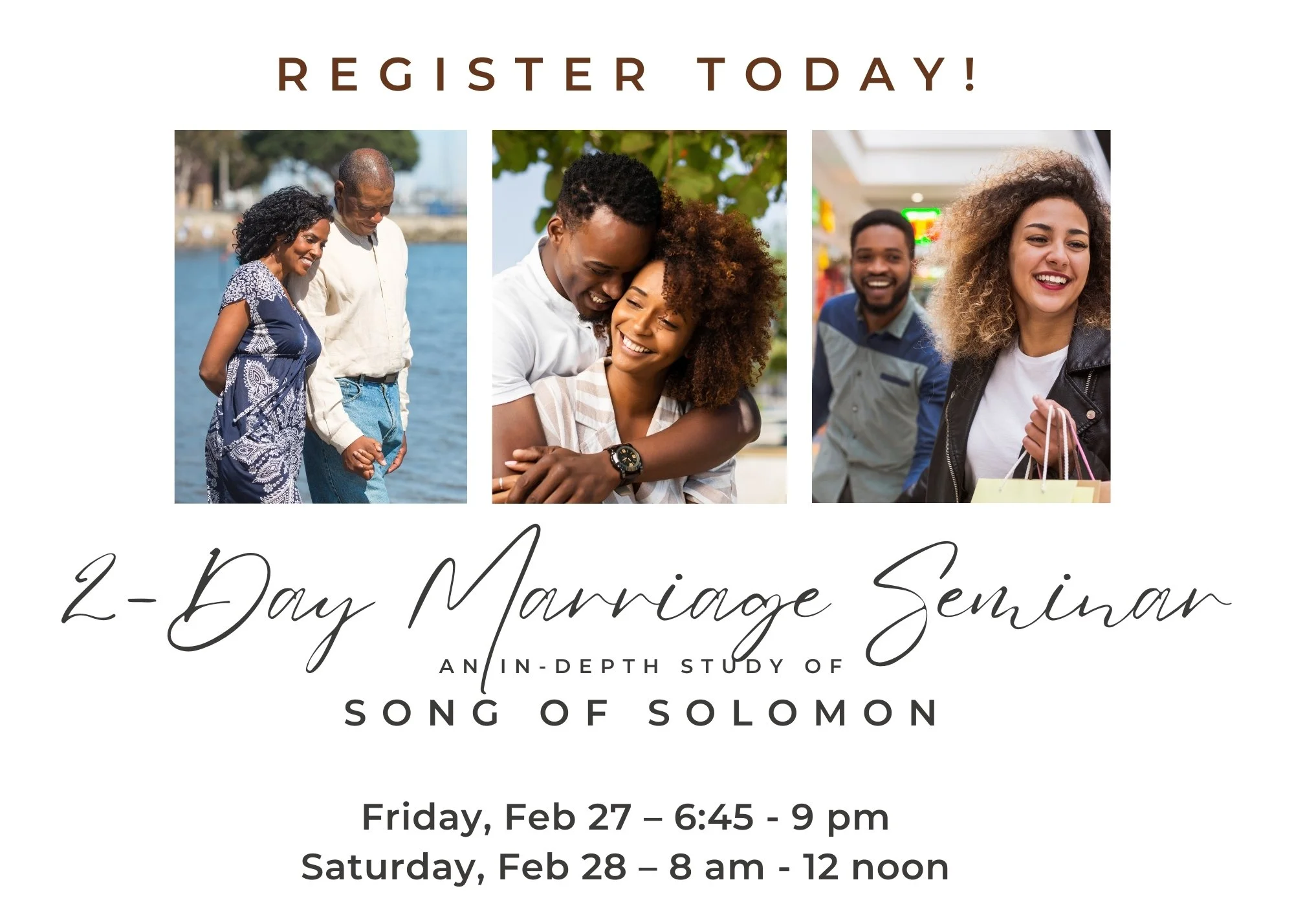 2-Day Marriage Seminar | Feb 27 &amp; 28, 2026 (Day 1)