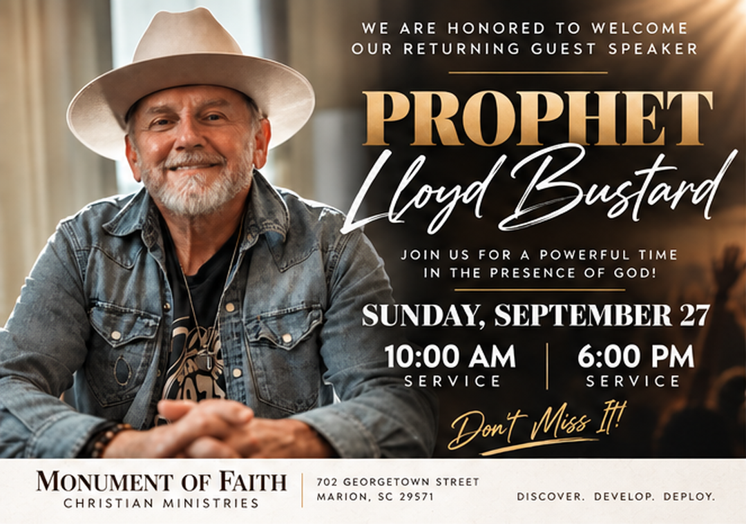 Special Guest Prophet Lloyd Bustard