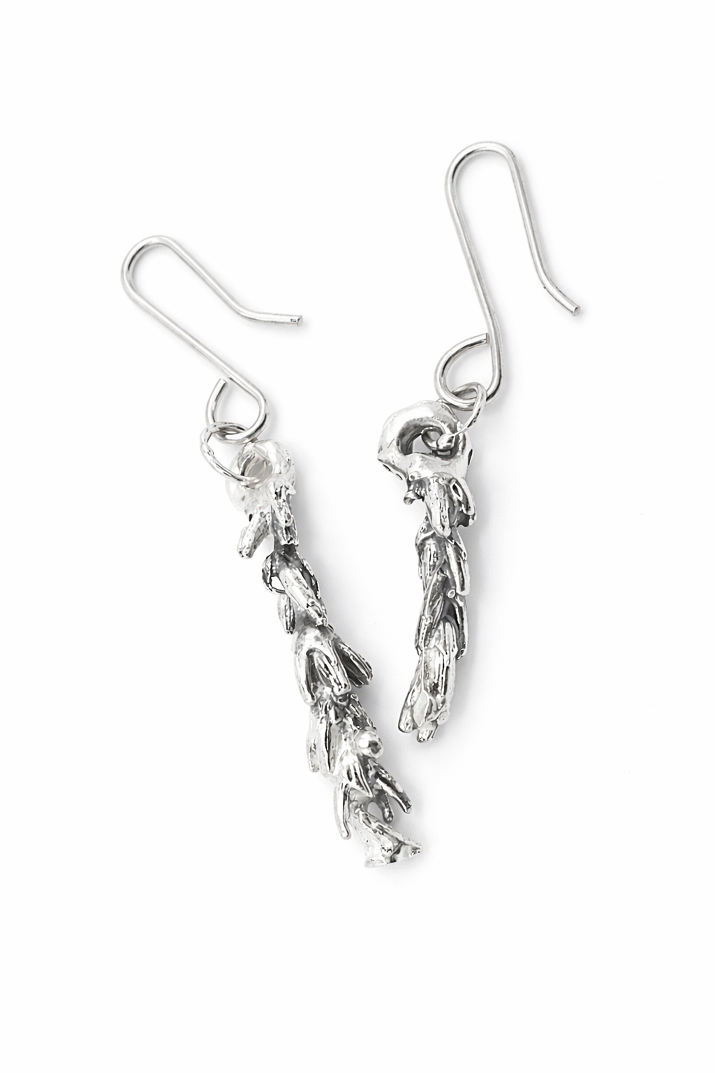 Tangle Lavender | Silver Earrings