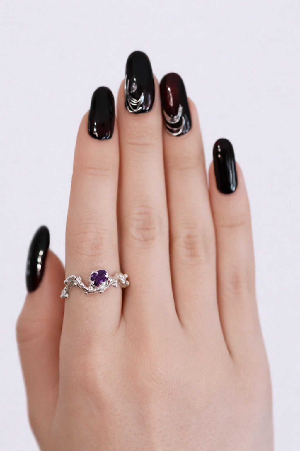 Aura | Size 7 | Silver Ring with Amethyst CZ