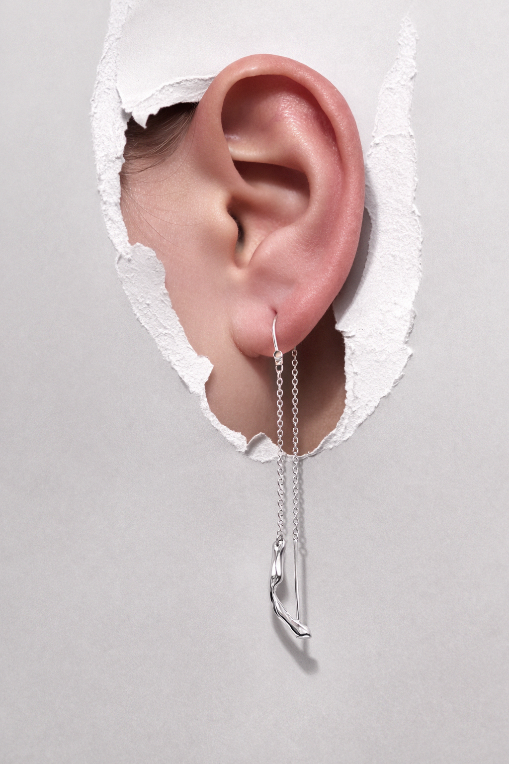 Tide Thread | Silver Dangle Earrings