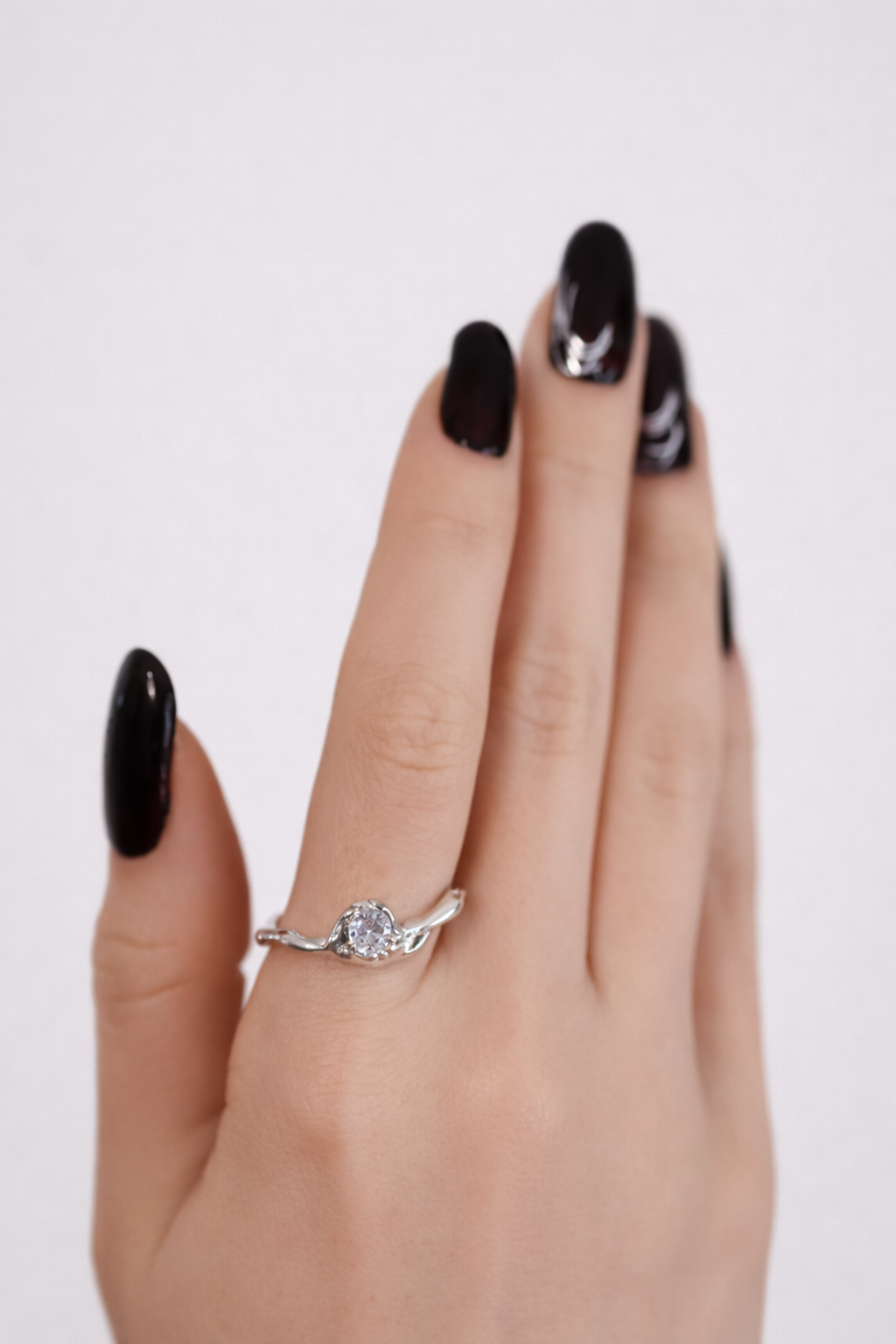 Emergence | Size 10 | Silver Ring with White CZ