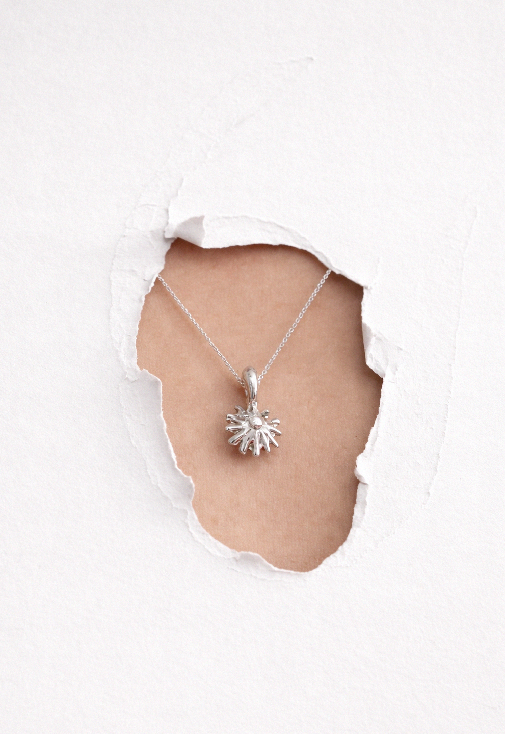 Clear Bloom | Sterling Silver Pendant