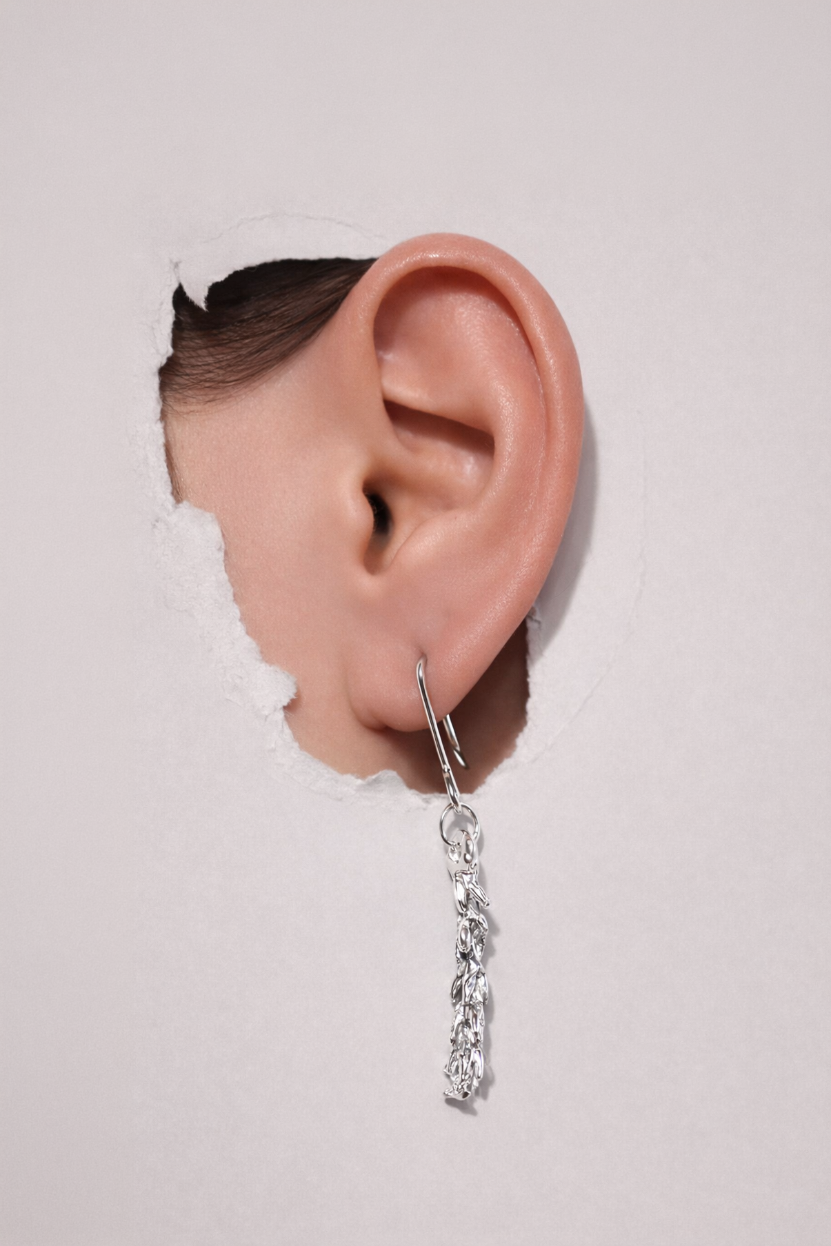 Tangle Lavender | Silver Earrings