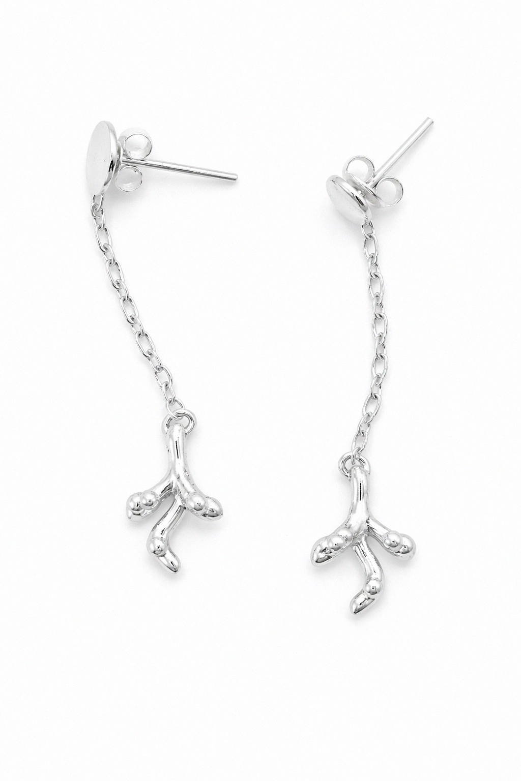 Branch Drop | Silver Earrings