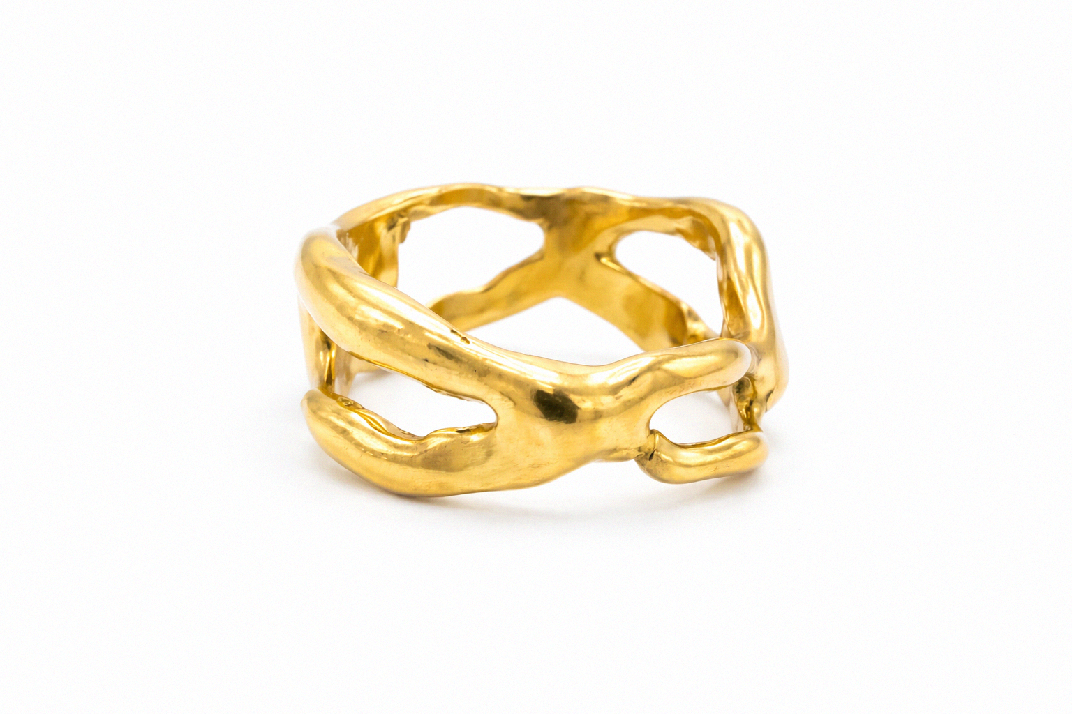 Interlace | Size 7 | Yellow Bronze Ring