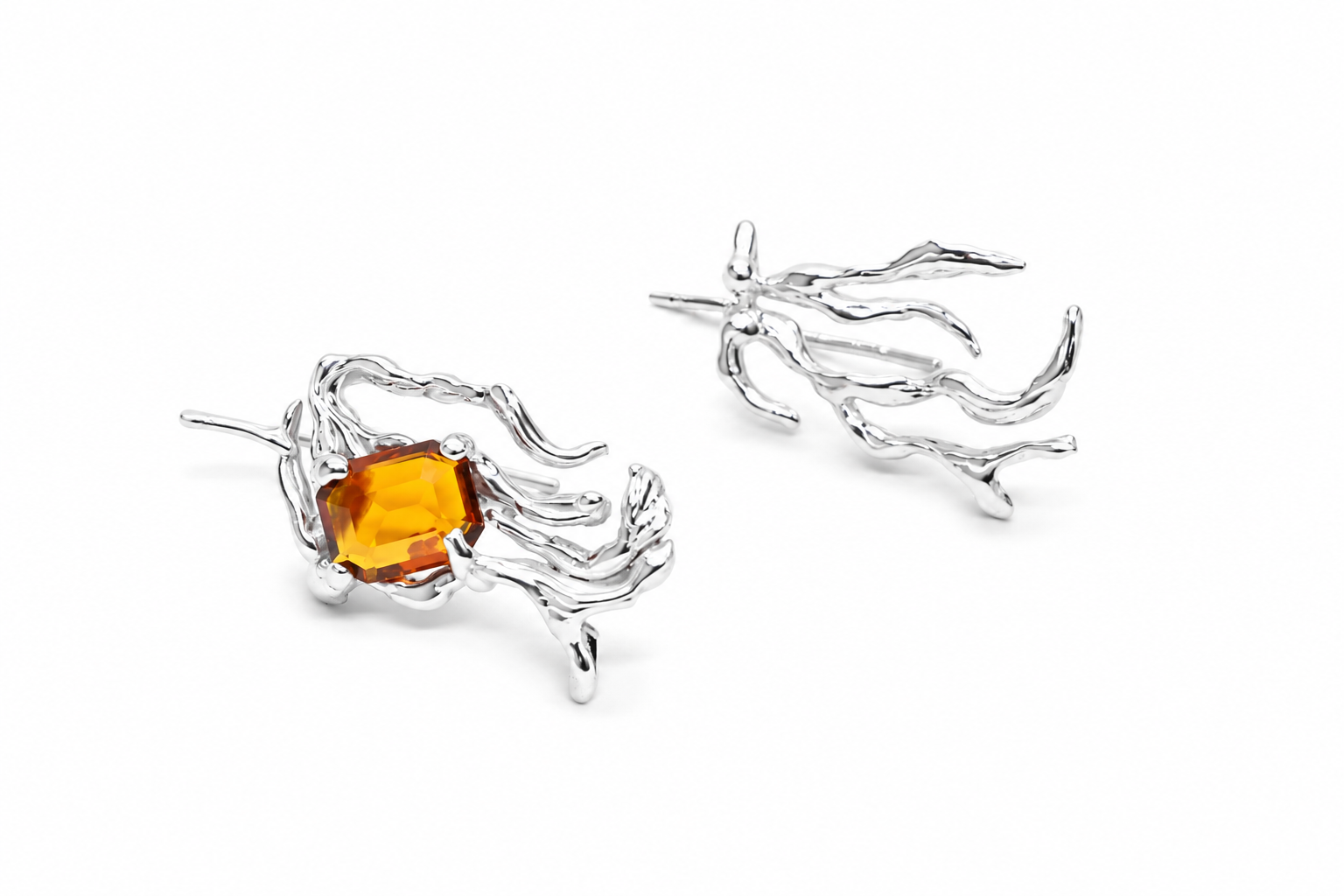 silver-coral-branch-earrings-with-orange-emerald-cut-stone.png