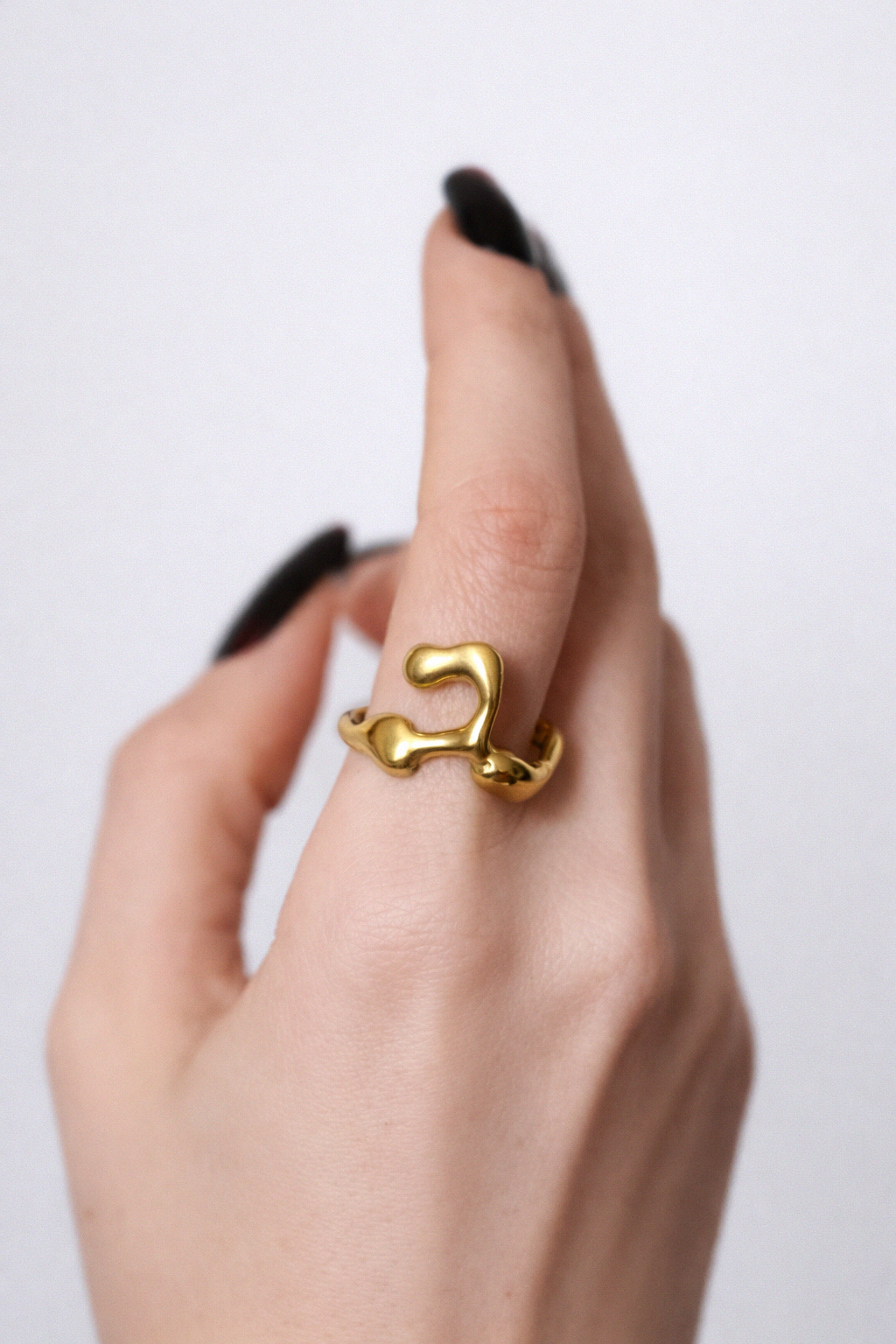 Current Knot | Size 10 | Yellow Bronze Ring