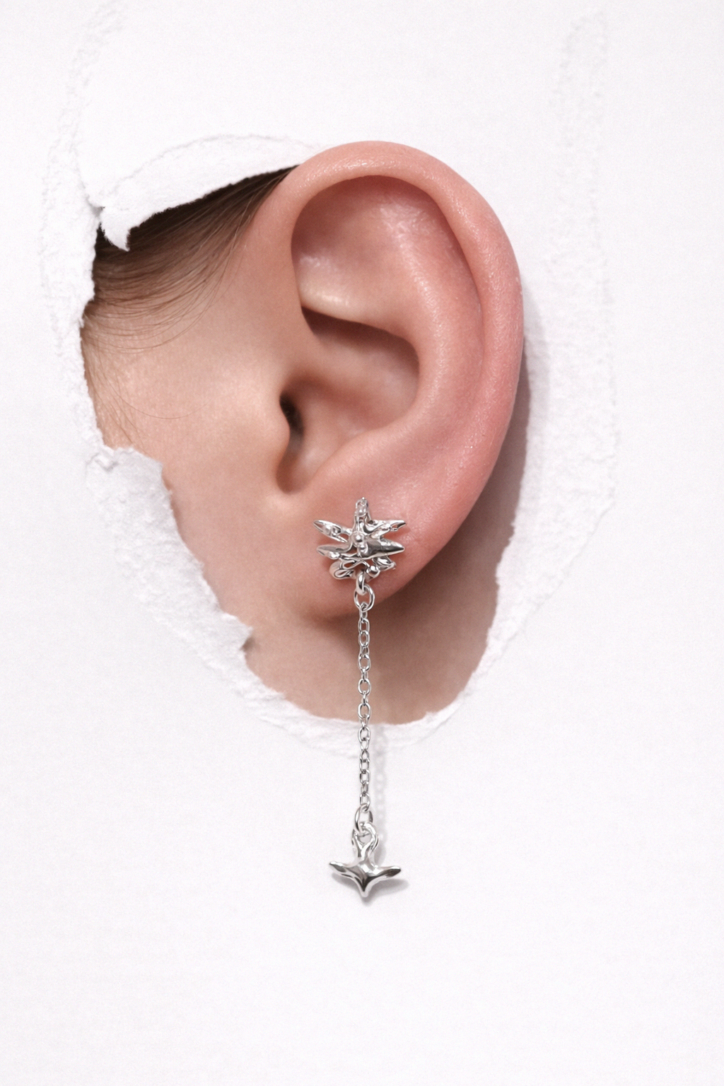 Starfall Mismatch | Silver Earrings