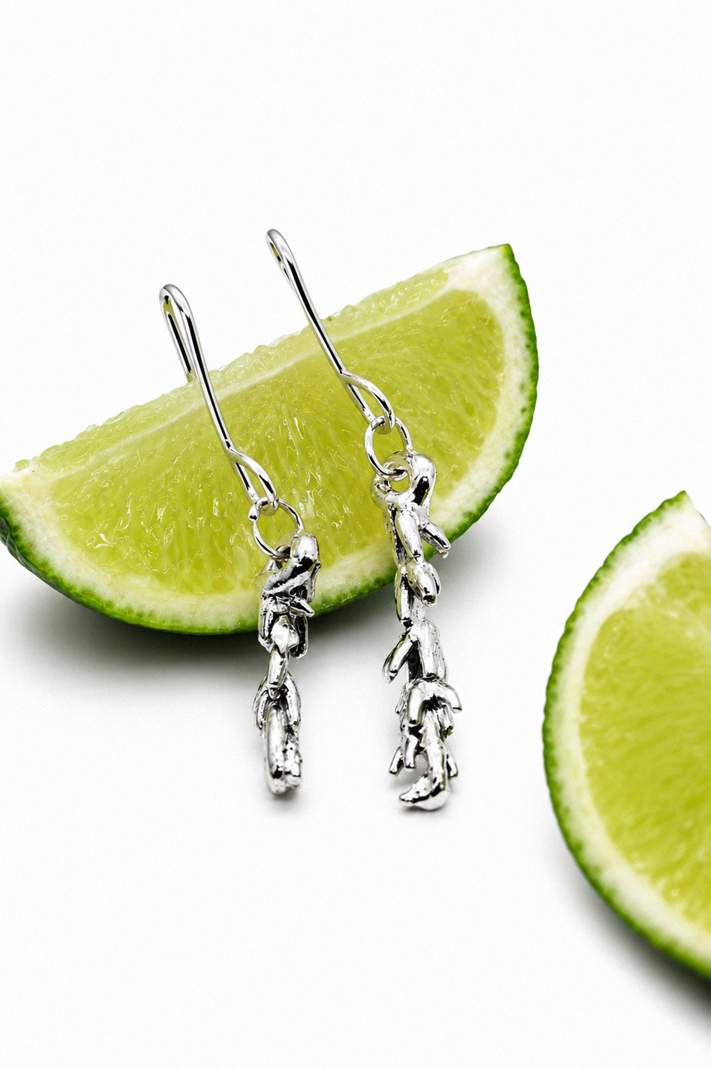 Tangle Lavender | Silver Earrings