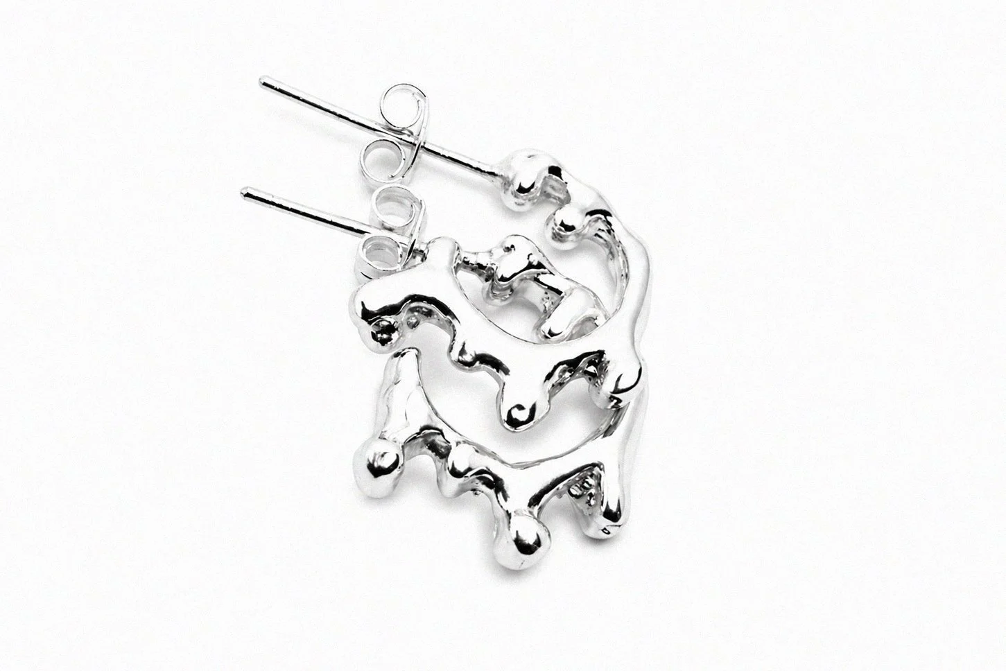 sterling-silver-organic-drip-blob-open-stud-earrings-angled-view-pair.png