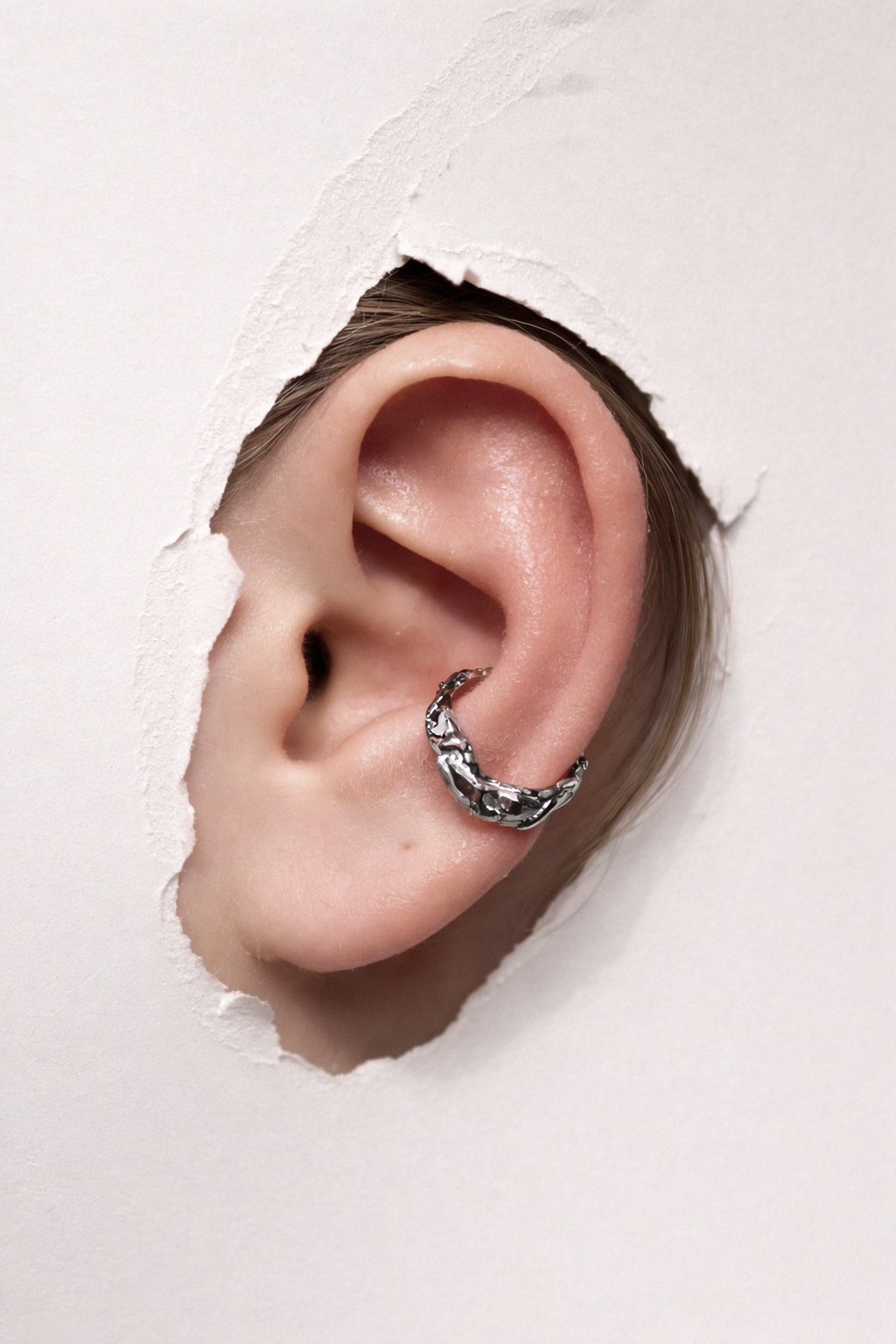 Braided Flow | Silver Earcuff