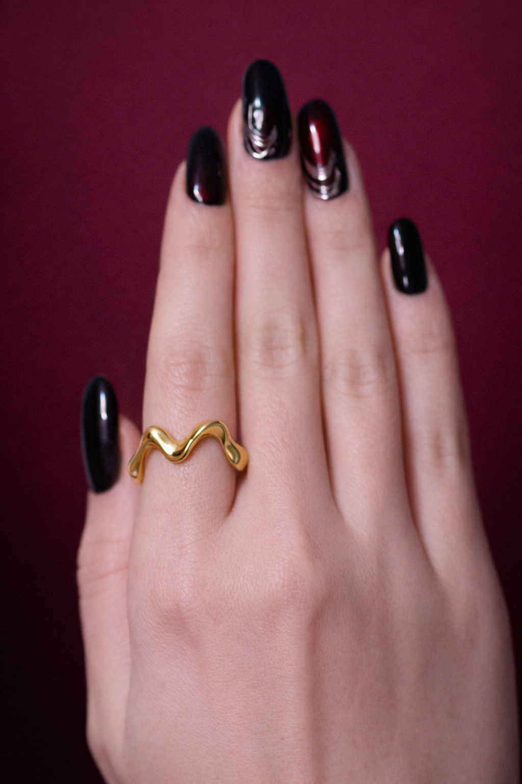 Flow Ridge | Size 9 1/2 | Yellow Bronze Ring