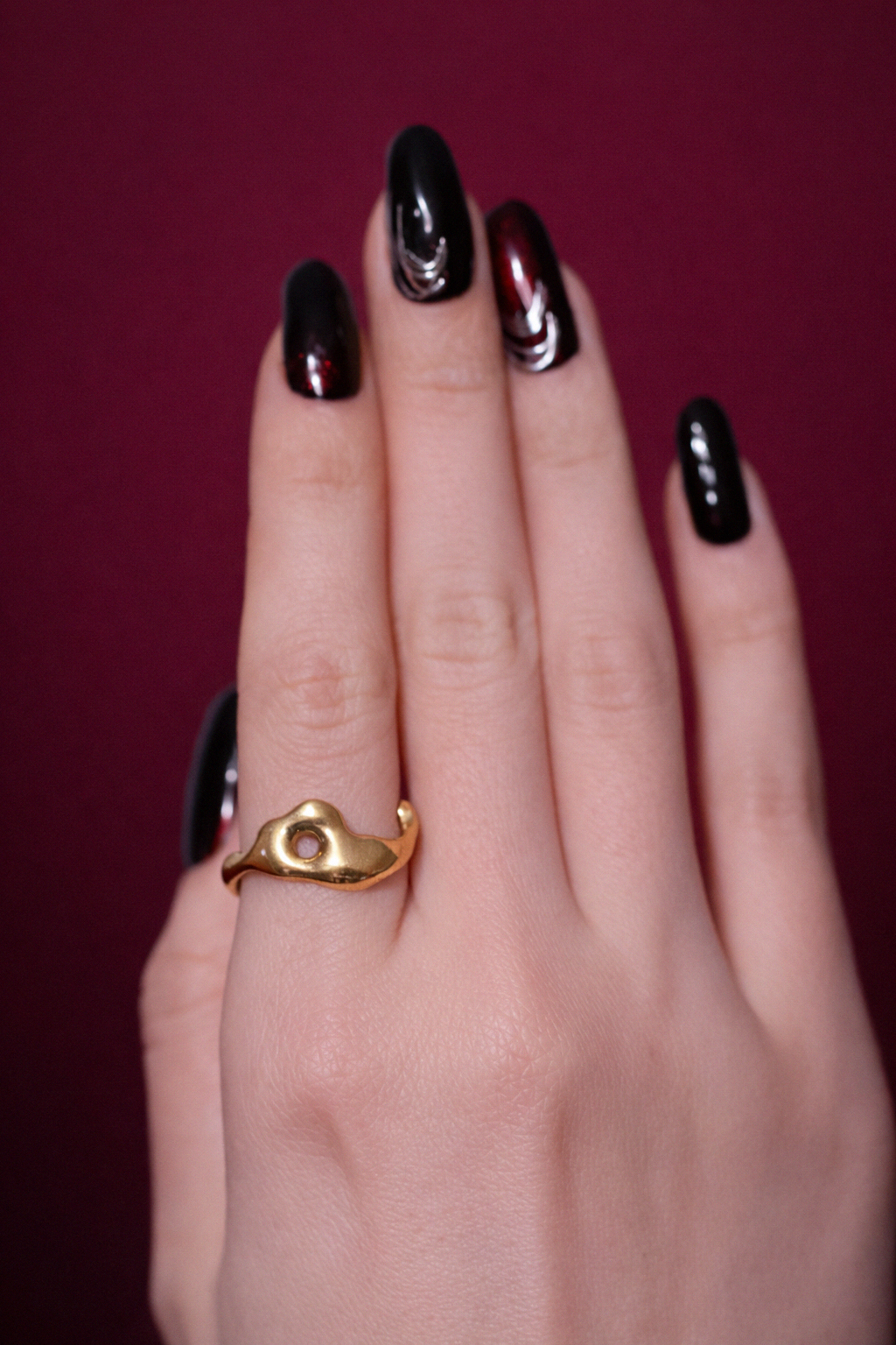 Tide Hollow | Size 8 1/2 | Yellow Bronze Ring