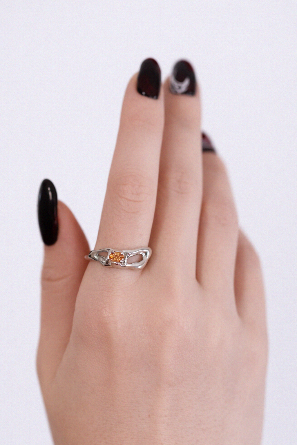 Emberline | Size 9 | Silver Ring with Yellow CZ