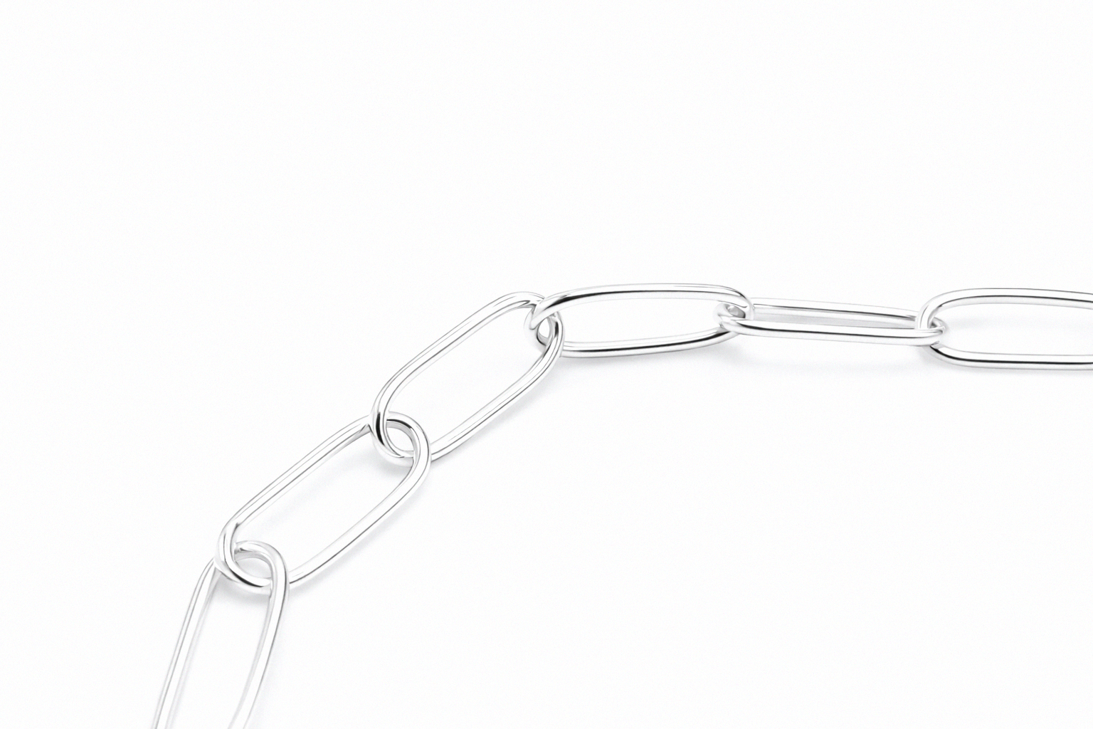 Linked Line | Silver Bracelet | Length 19,05 cm/7 1/2 inch