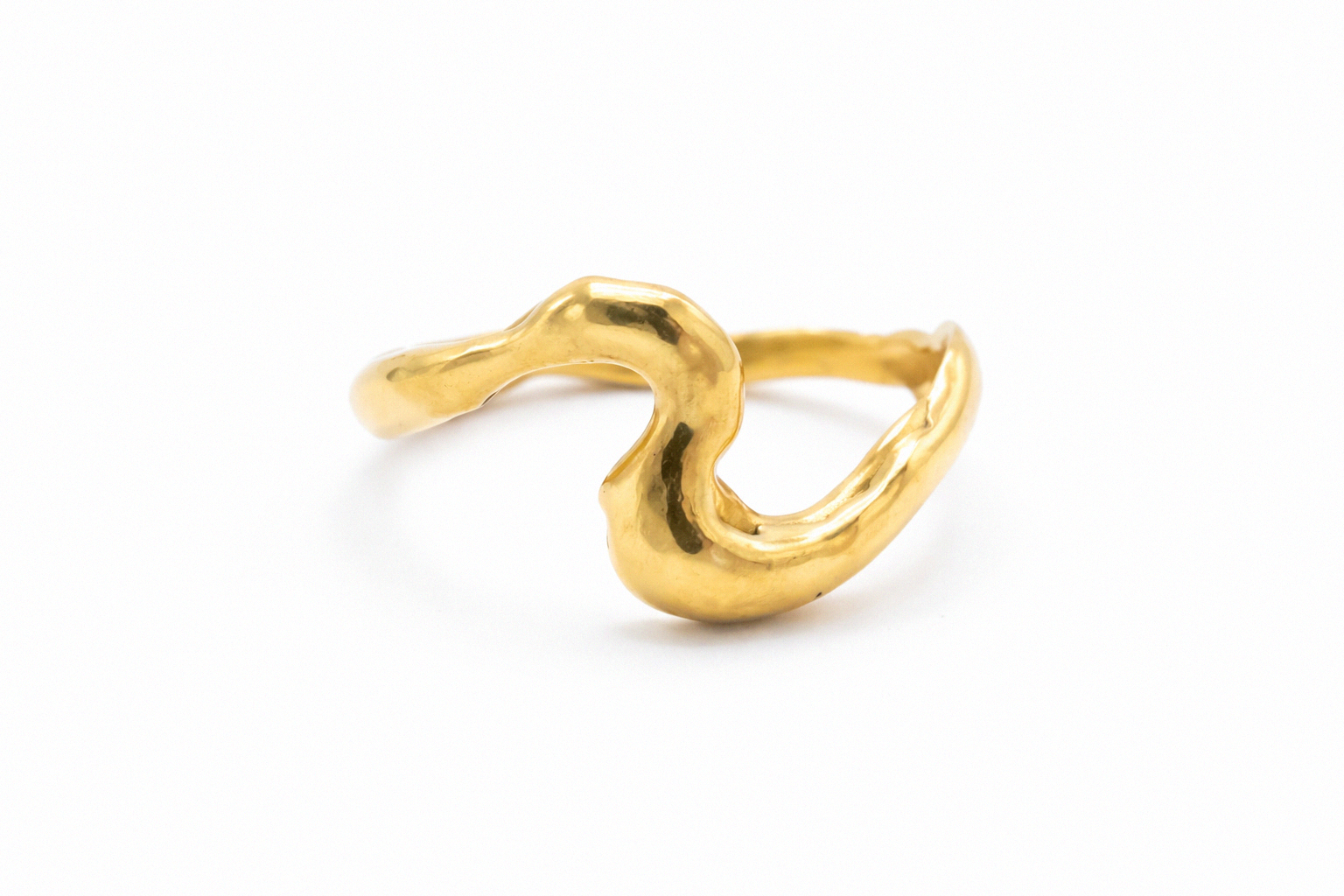 Glided Current | Size 6 | Yellow Bronze Ring