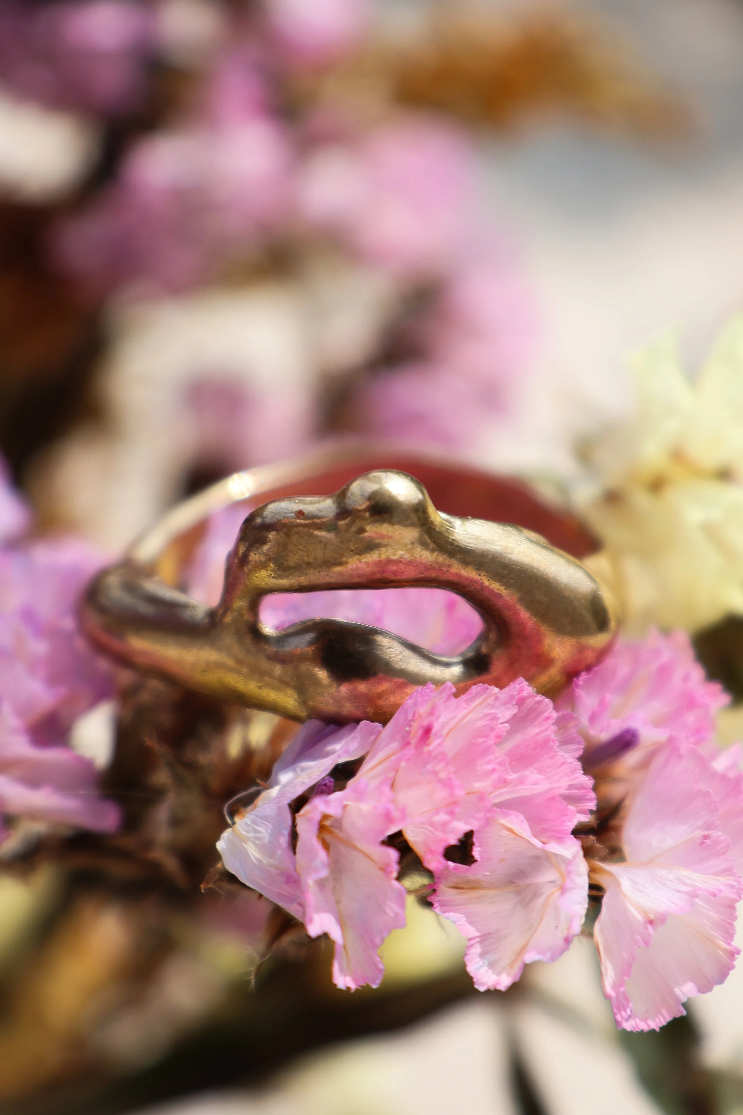 Organic Yellow Bronze Ring | Size 9,5