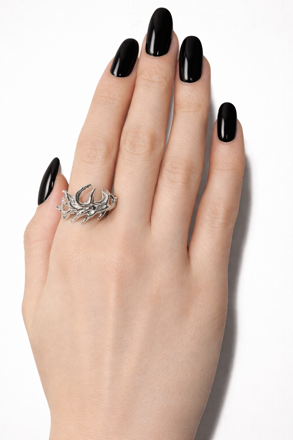 handmade sterling silver organic ring etti jewelry