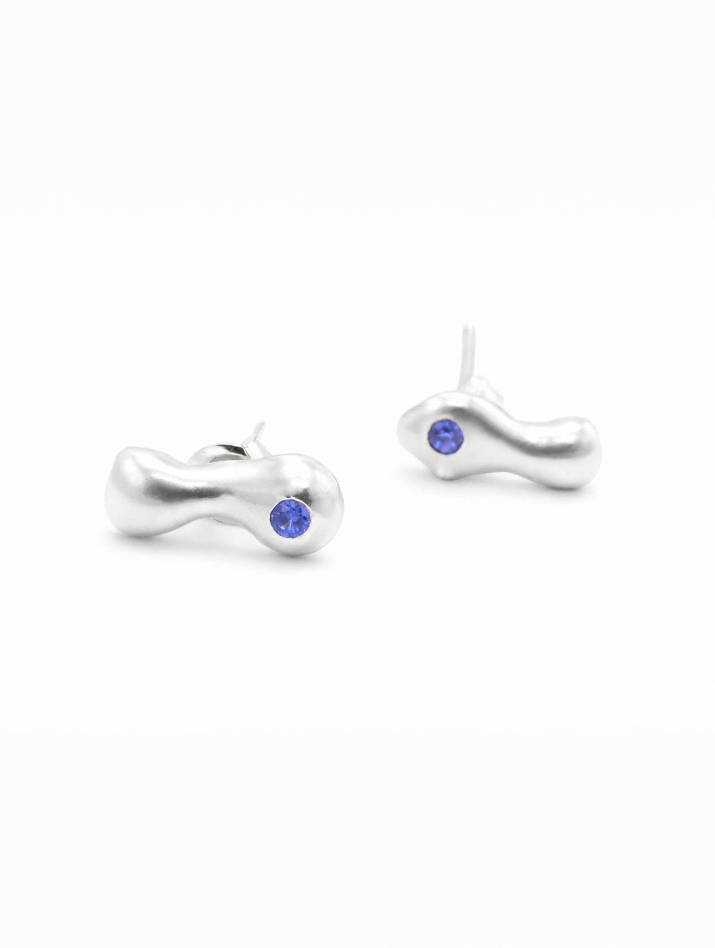 Blue Current | Silver Studs with CZ