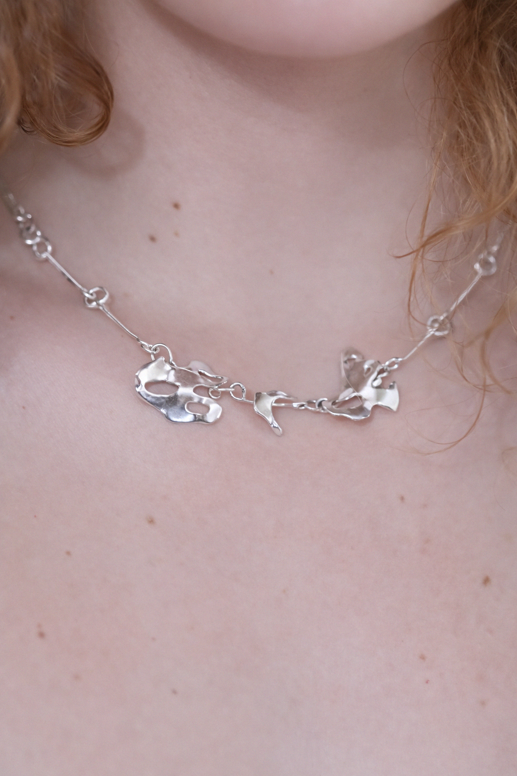 Melt |  Silver Necklace