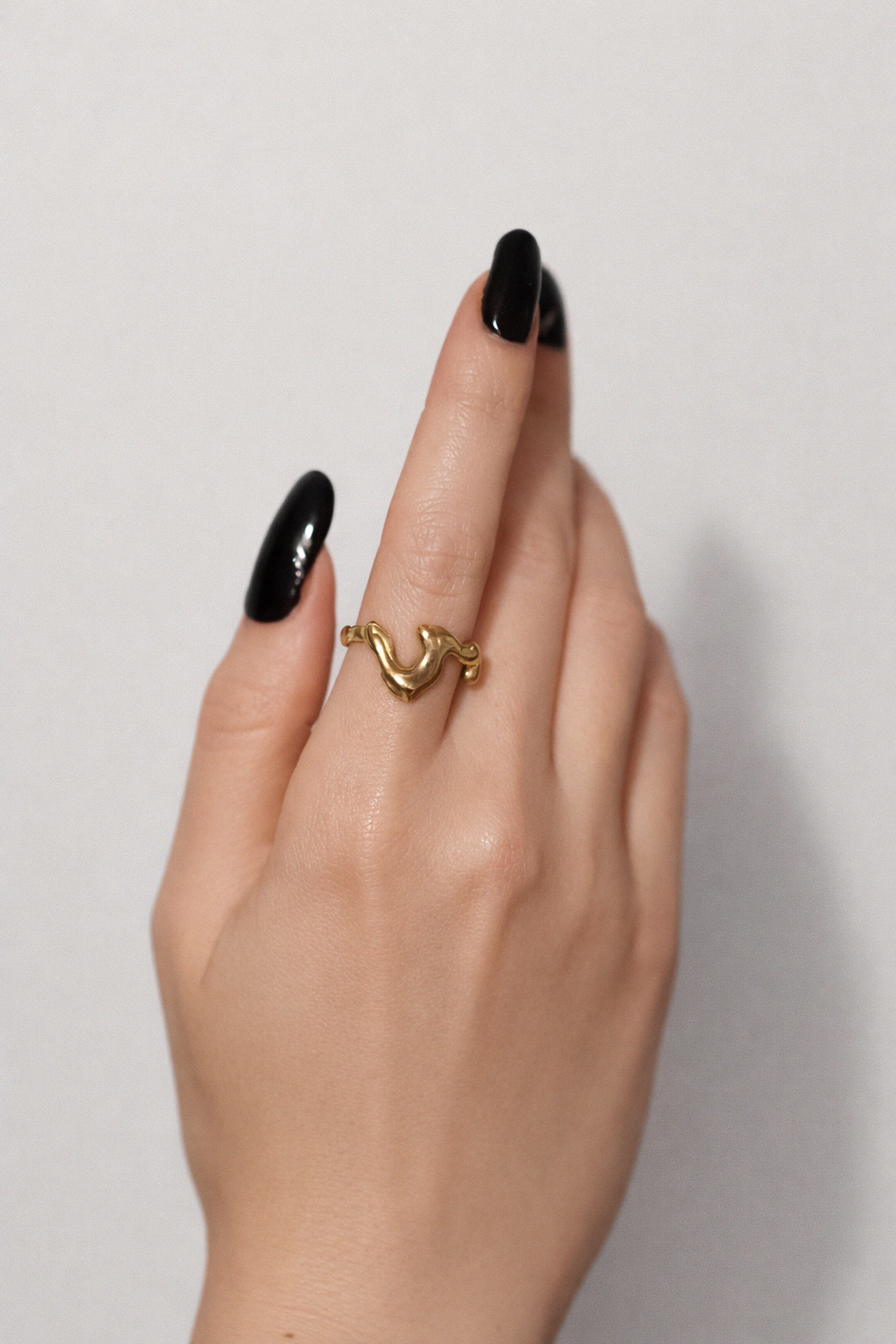 Solar Wave | Size 7 | Yellow Bronze Ring