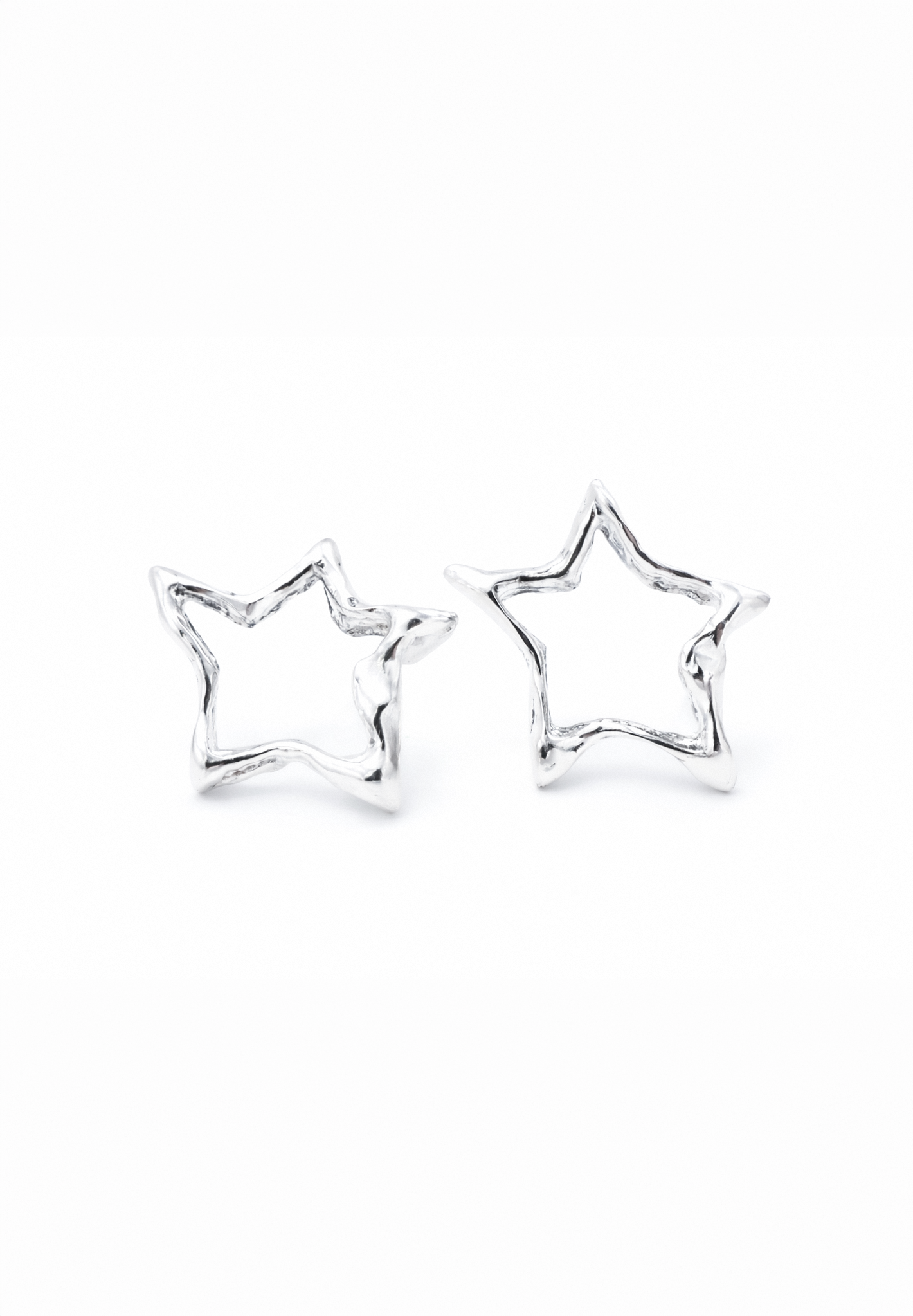Hollow Star | Silver Studs
