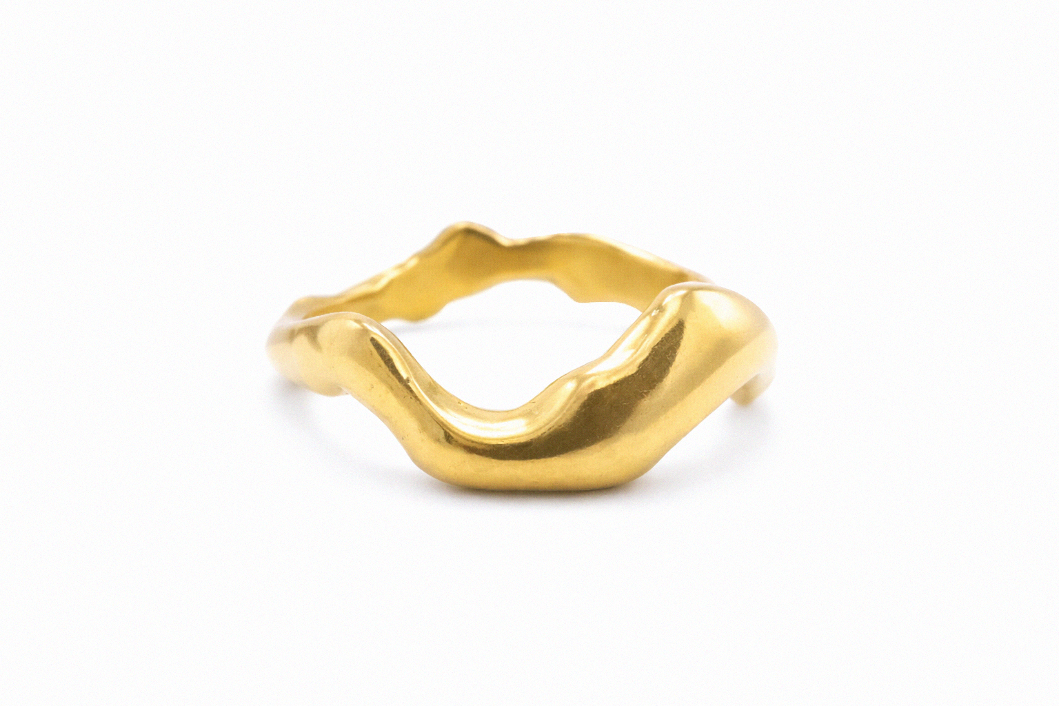 Undertow | Size 7 | Yellow Bronze Ring